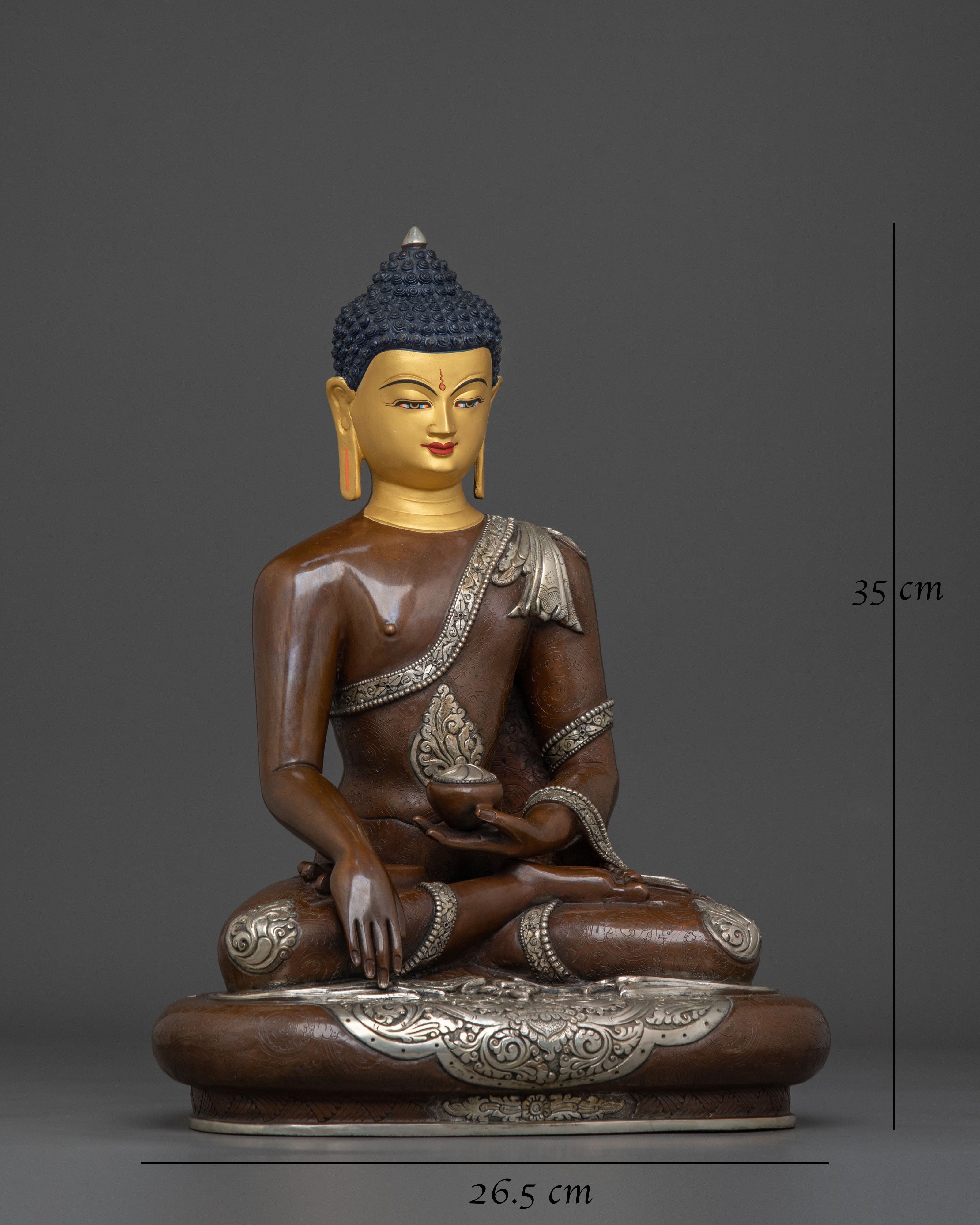 Gautama Buddha Sacred Sculpture | Tibetan Buddhist Altar Decor