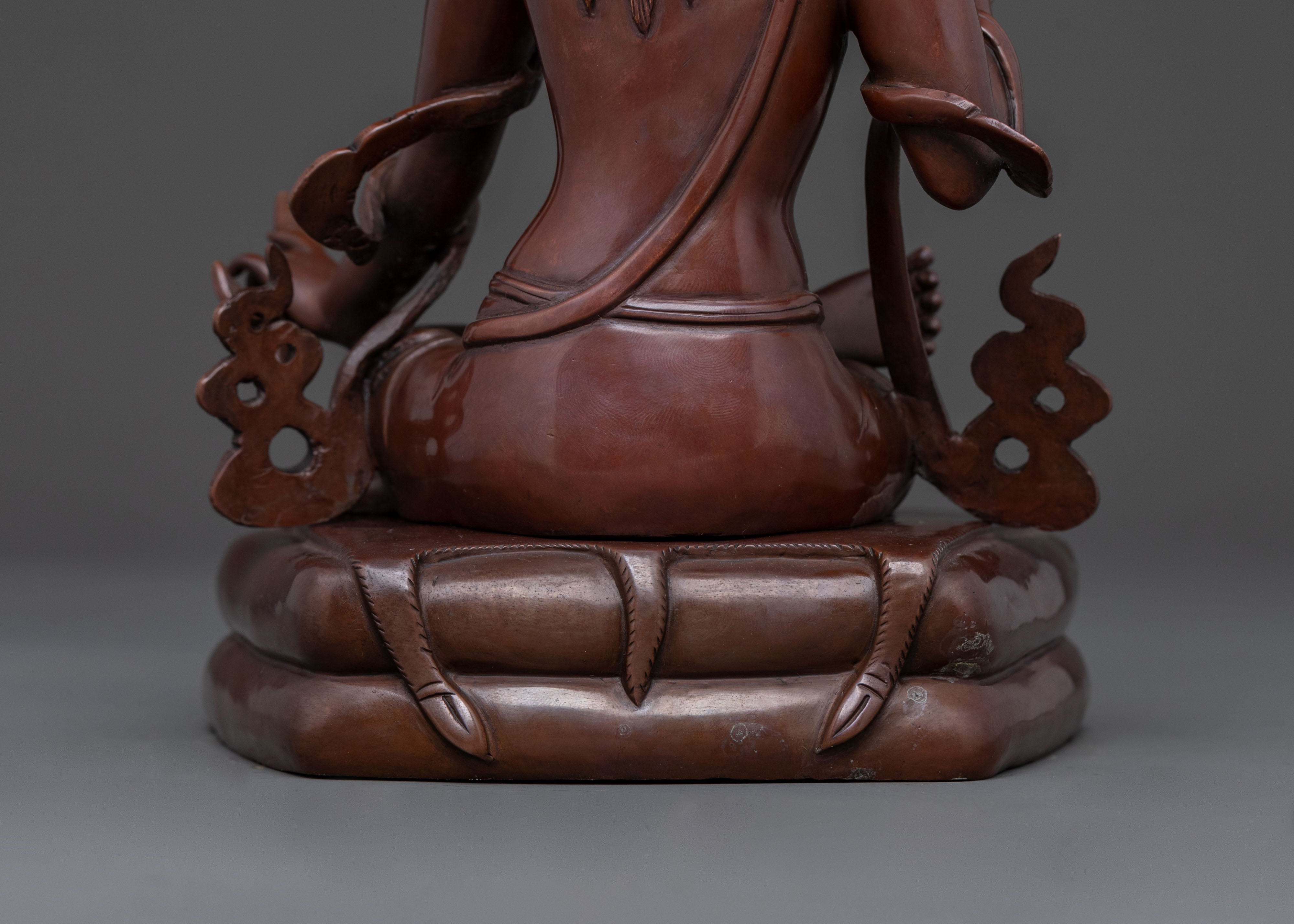 Buddhist Master Tilopa Statue in Oxidized Copper