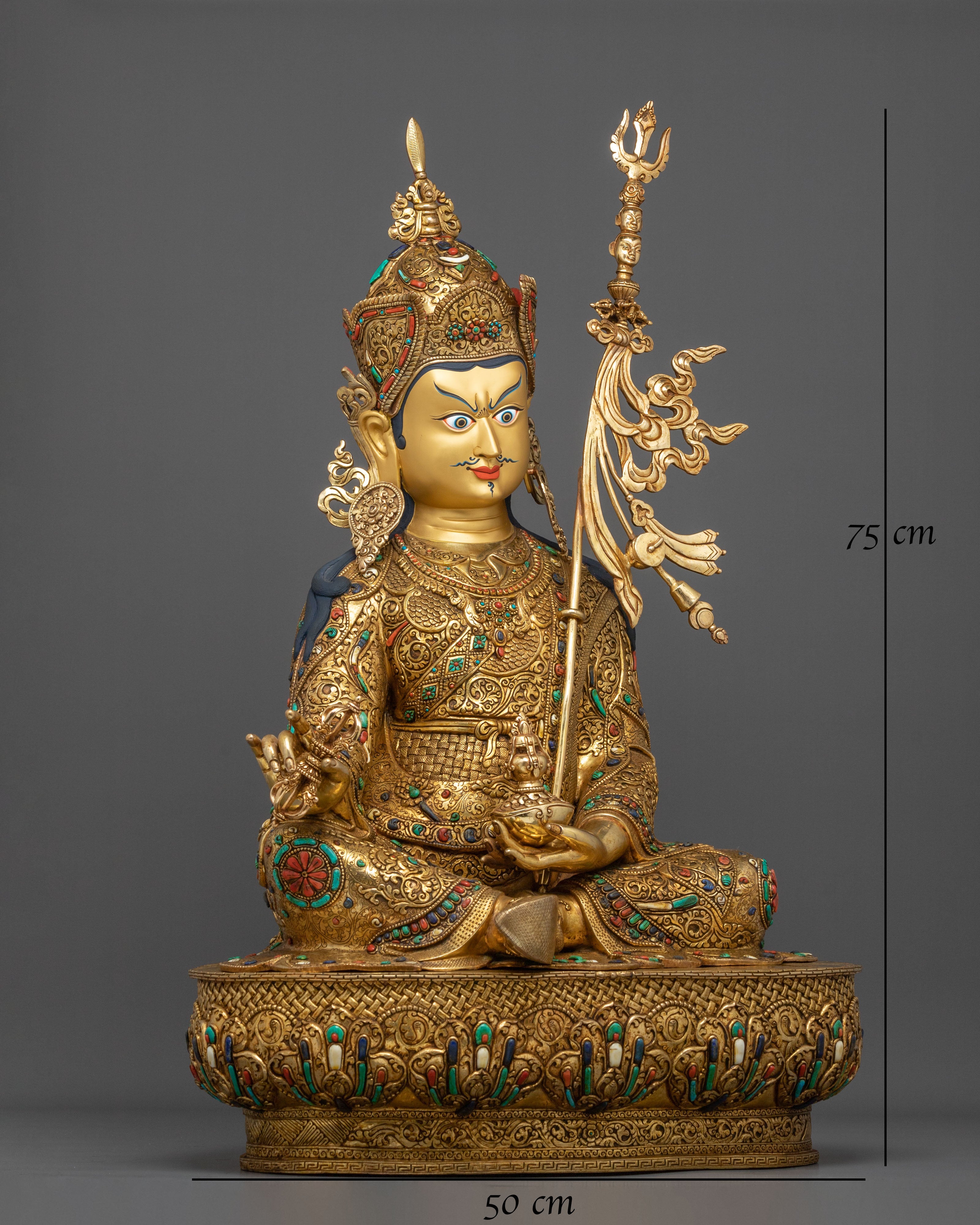 Guru Rinpoche Statue of Spiritual Learning | Home Decor