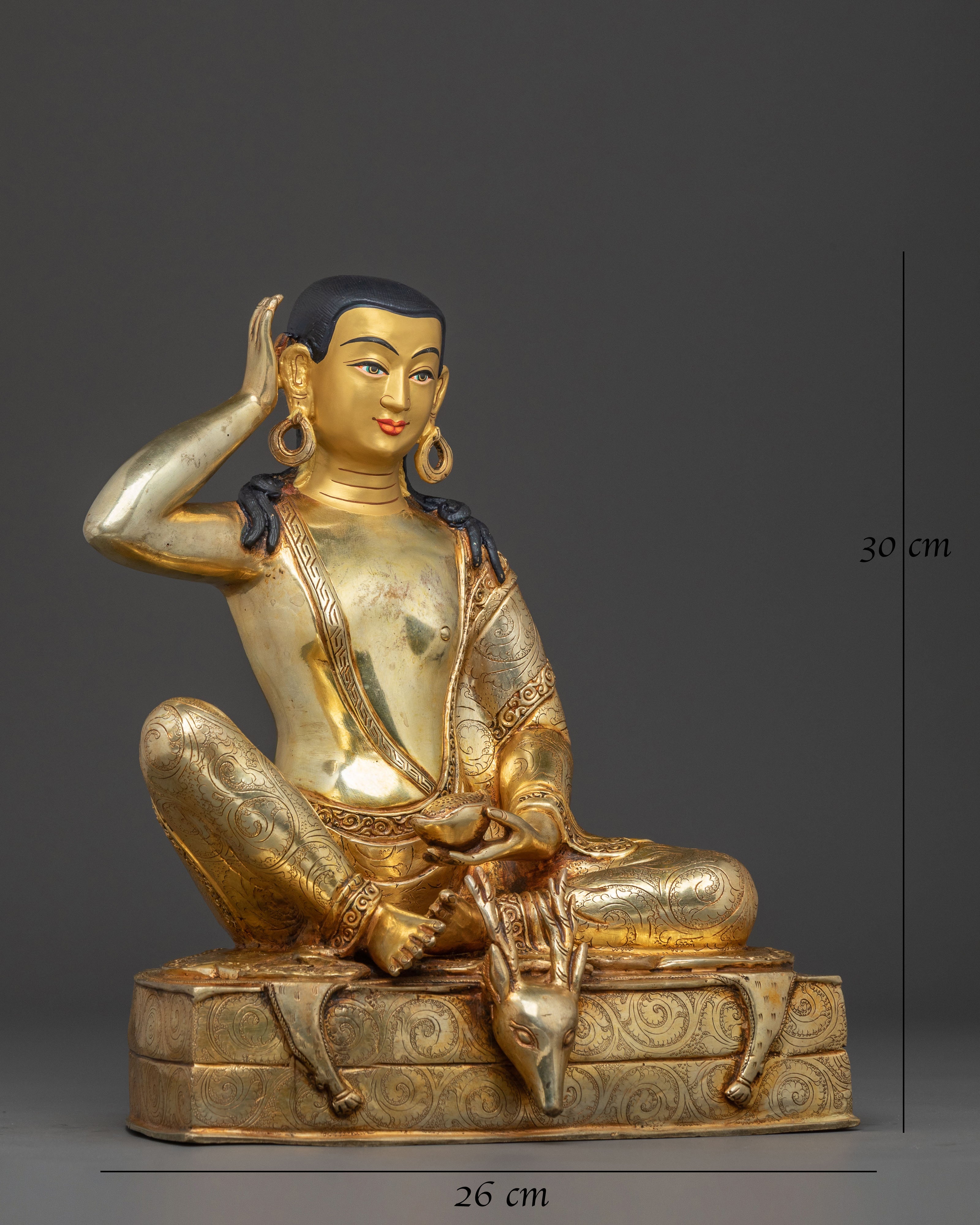 Milarepa Spiritual Sculpture | Meditational Decor