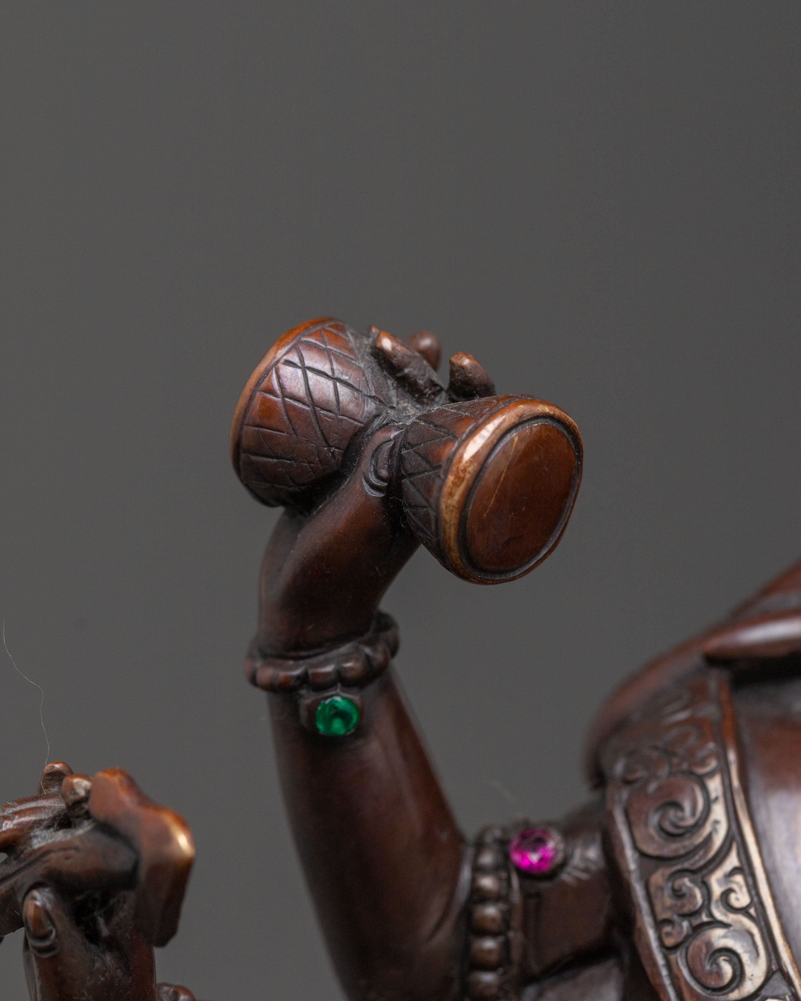 Ganesha Elephant God Statue | Oxidized Copper Figure