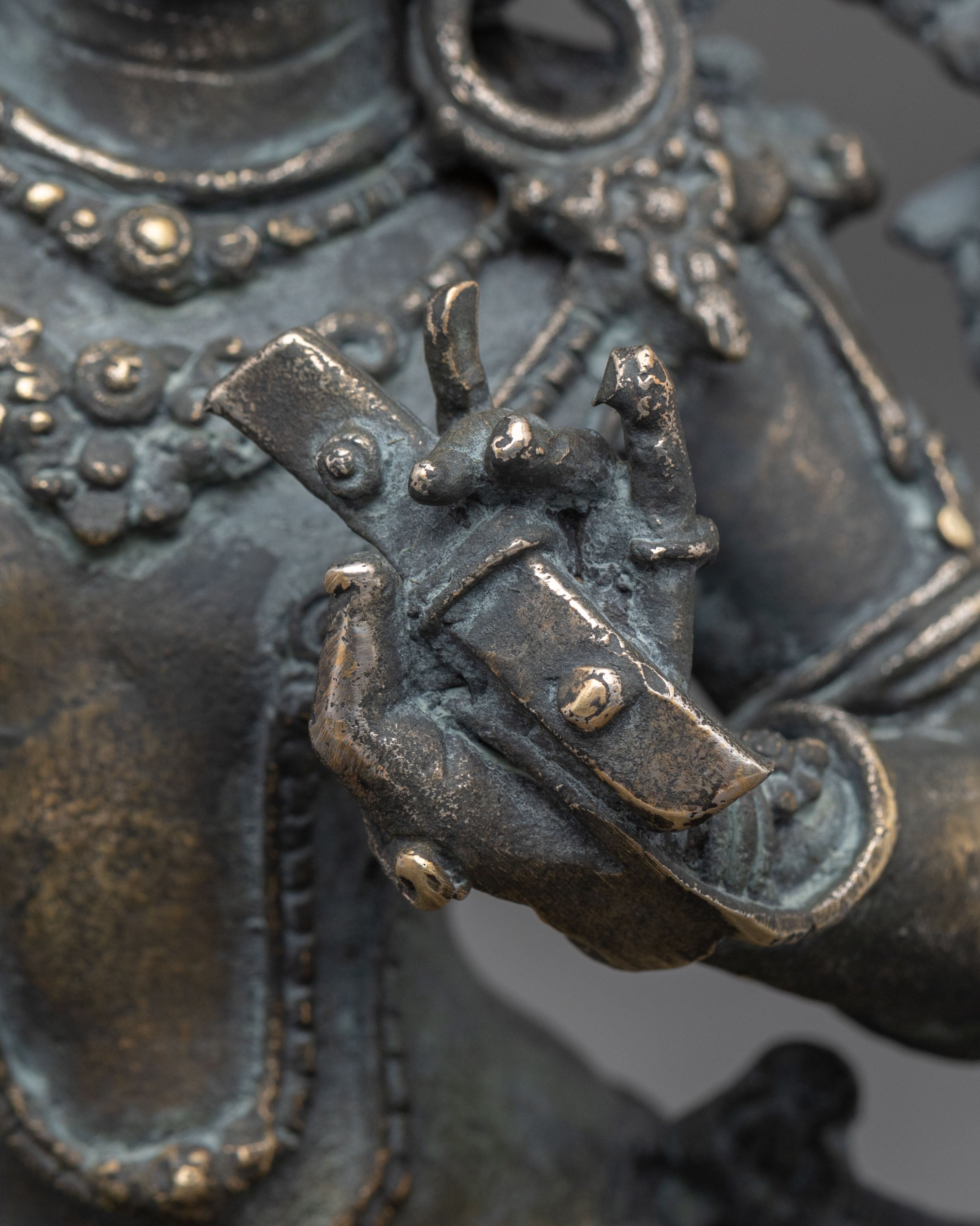 Tibetan Deity Manjushri Copper Statue | Home Decor
