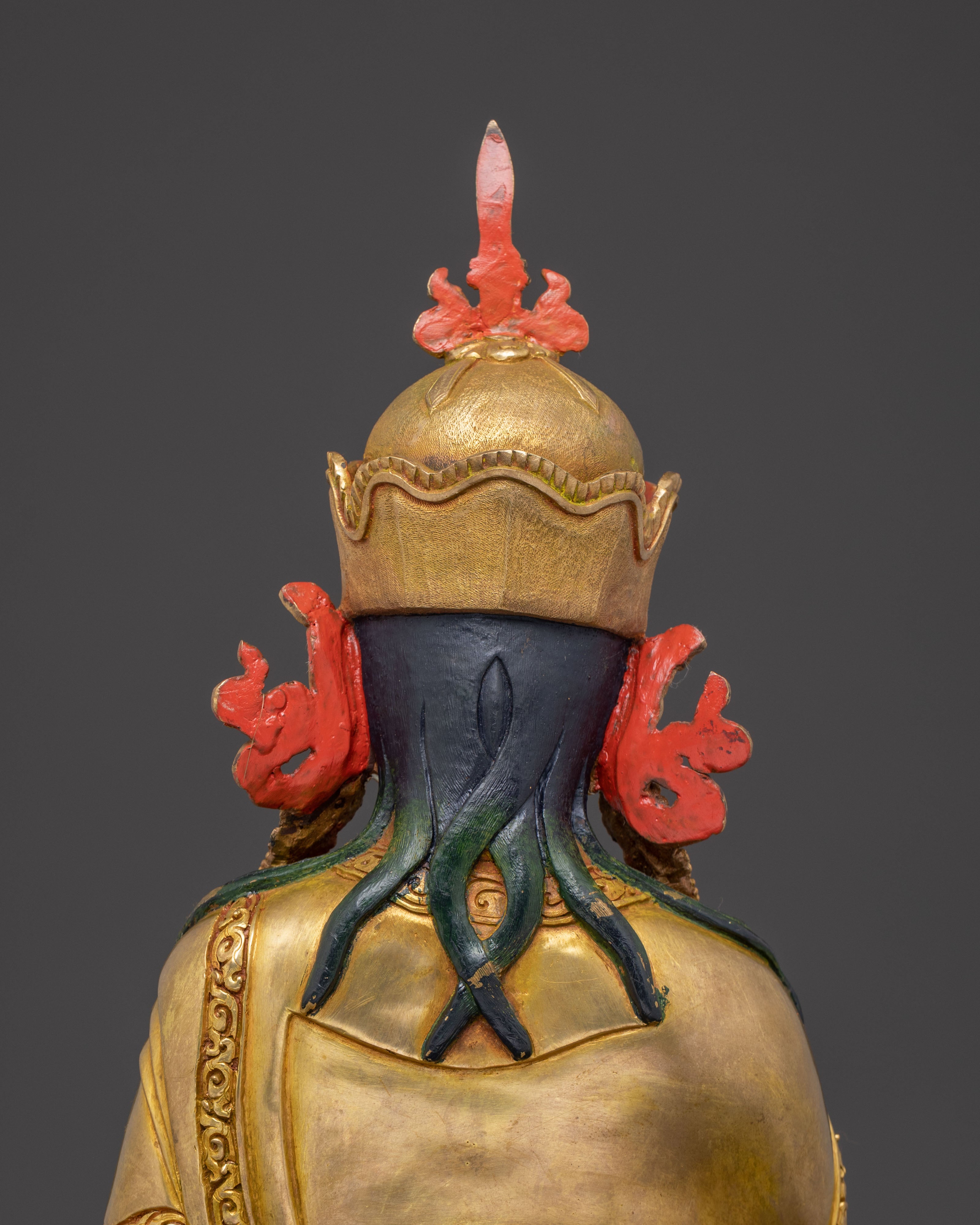 Himalayan Golden Guru Rinpoche Statue | A Sacred Legacy in 24K Gold