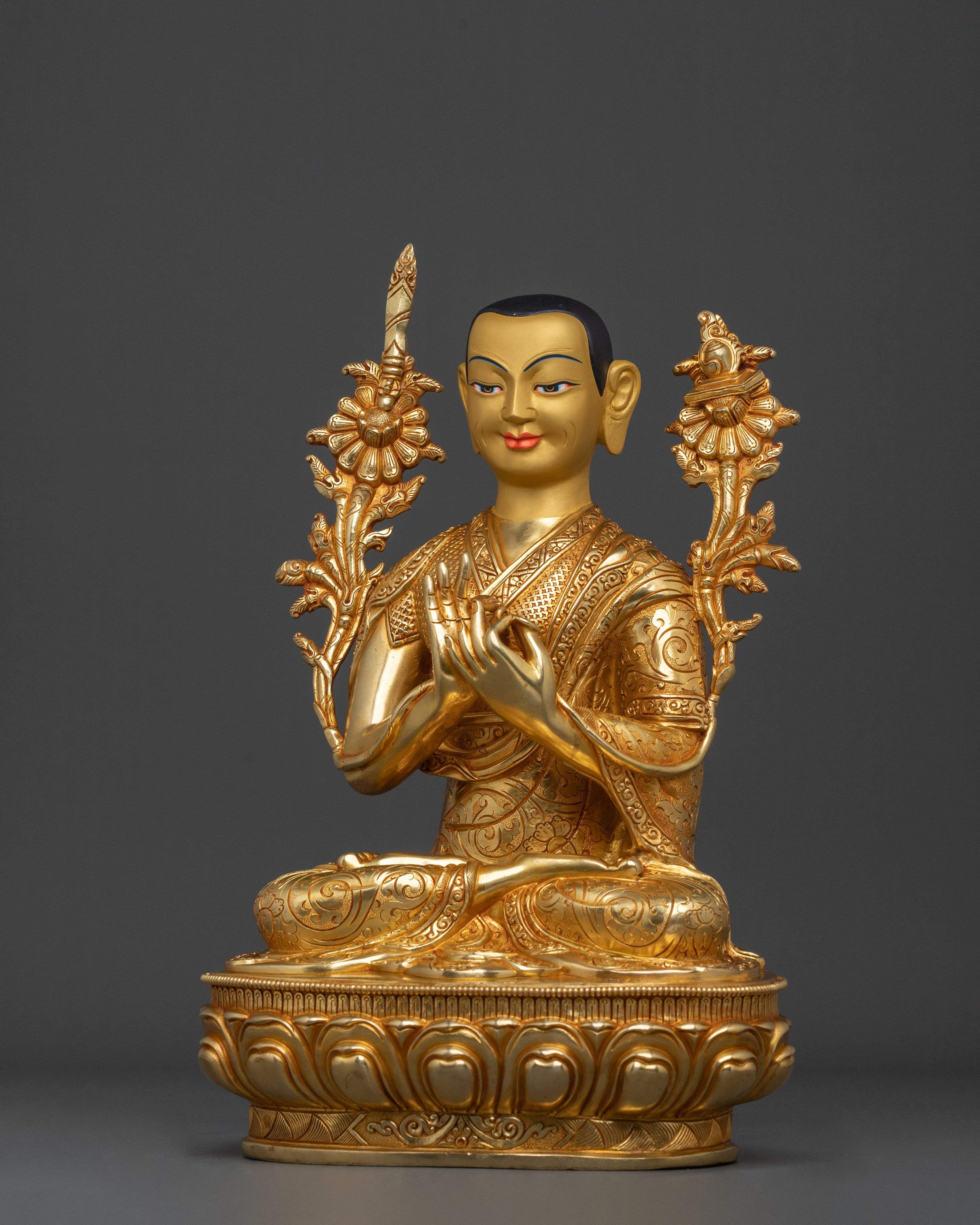 Tsongkhapa Sculpture with Disciples | Buddhist Master