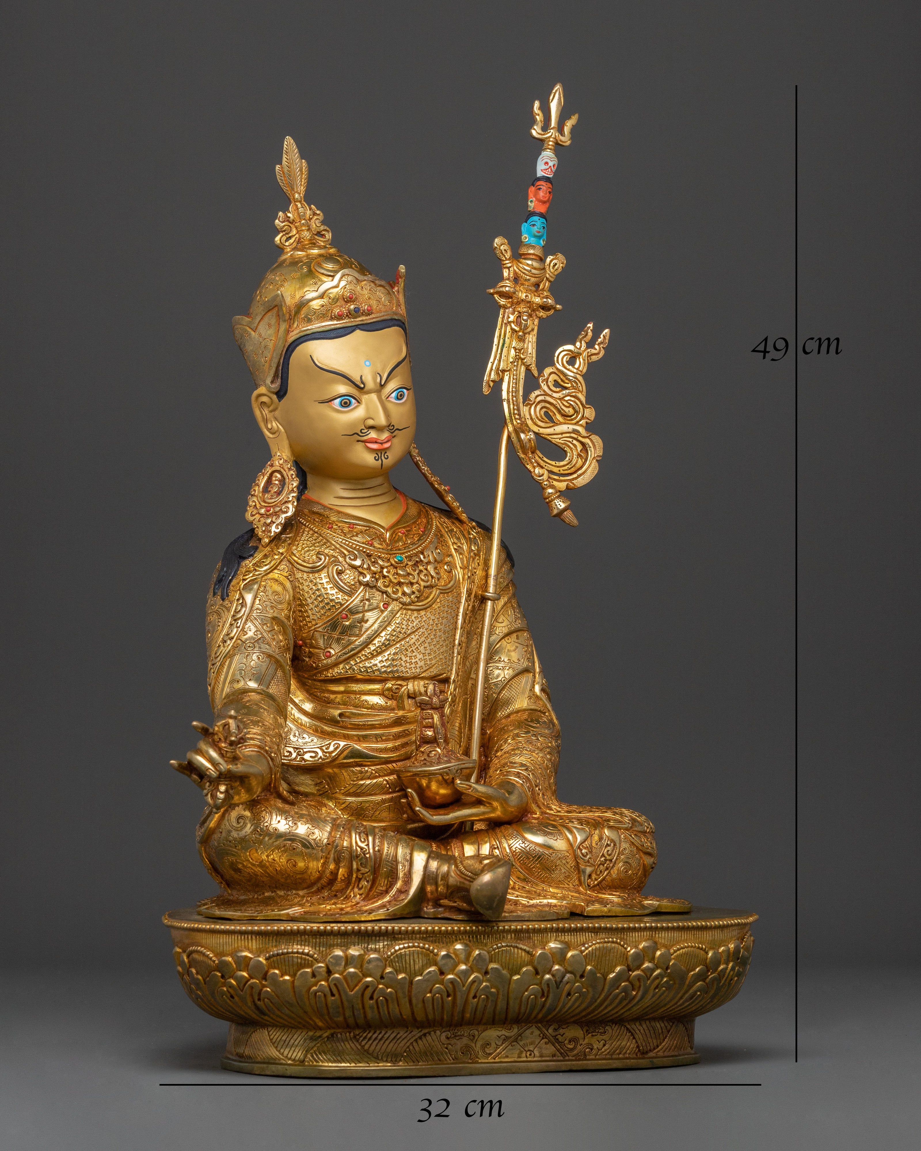 Guru Rinpoche Statue | Buddhist Master Sculpture
