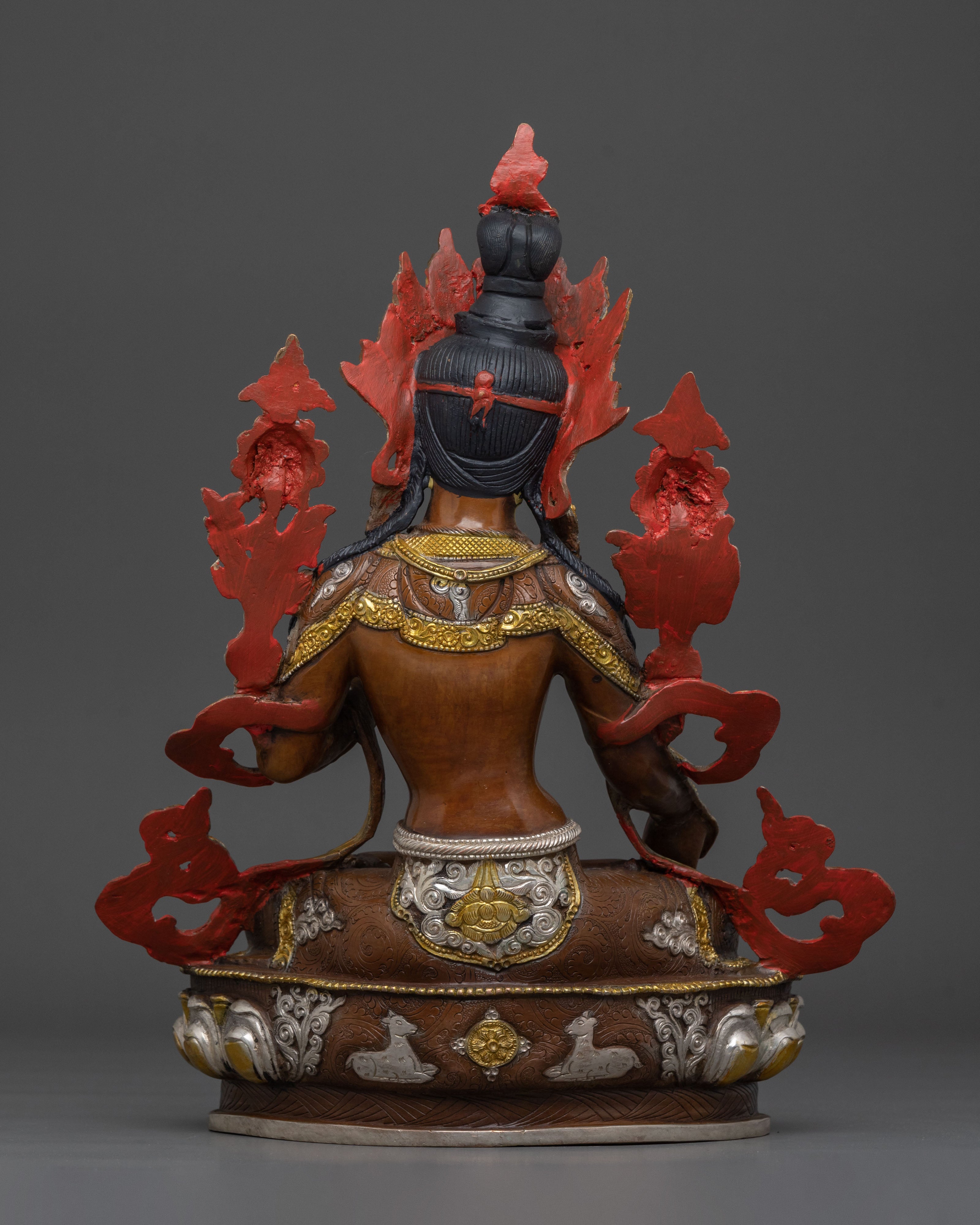 Exquisite Hand Carved White Tara Statue | Goddess of Long Life and Wisdom