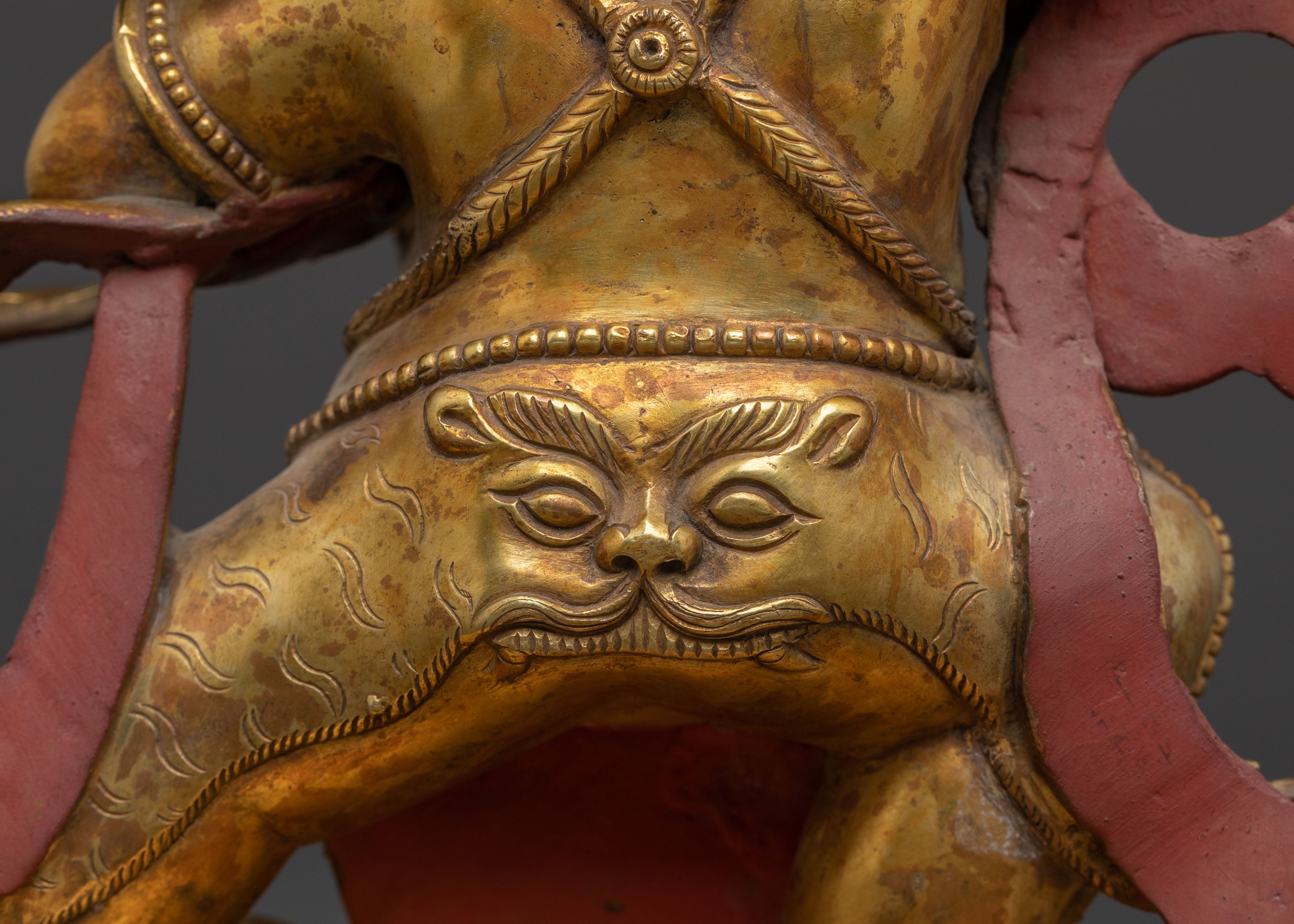 Vajrapani Buddhist Sculpture with Copper Body