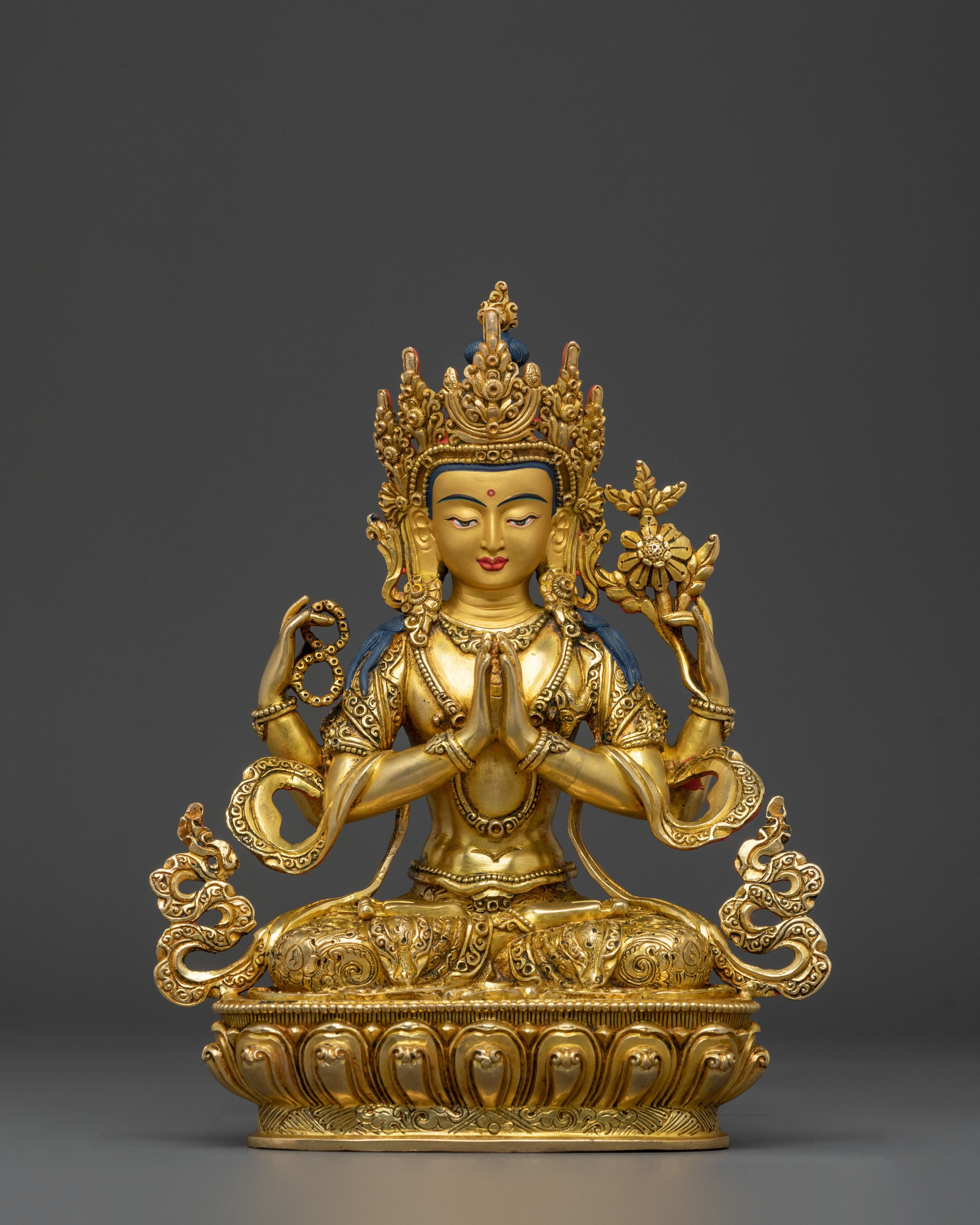 Four-Armed Chenrezig Statue 