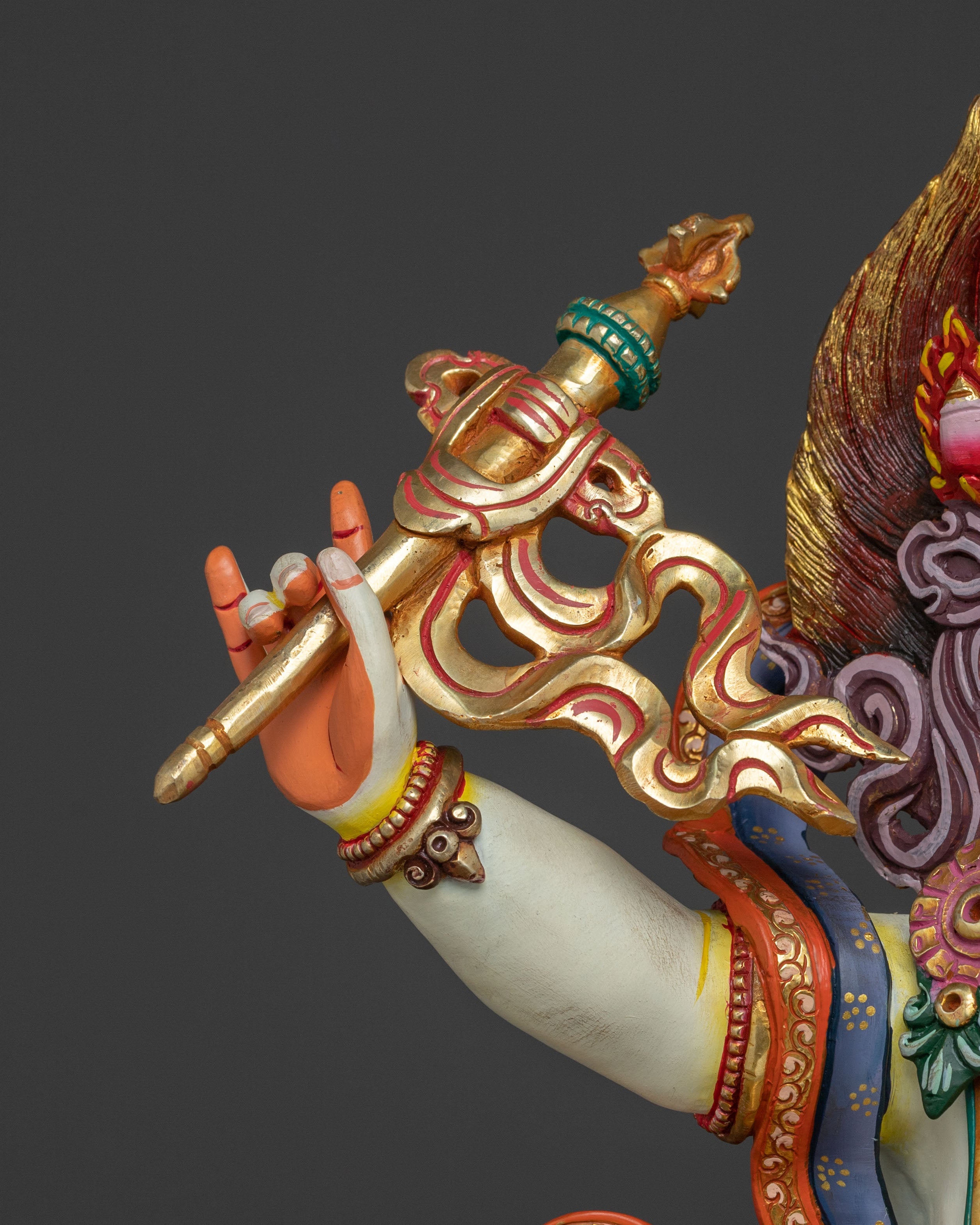 White Dzambhala Sacred Figurine | Symbol of Prosperity