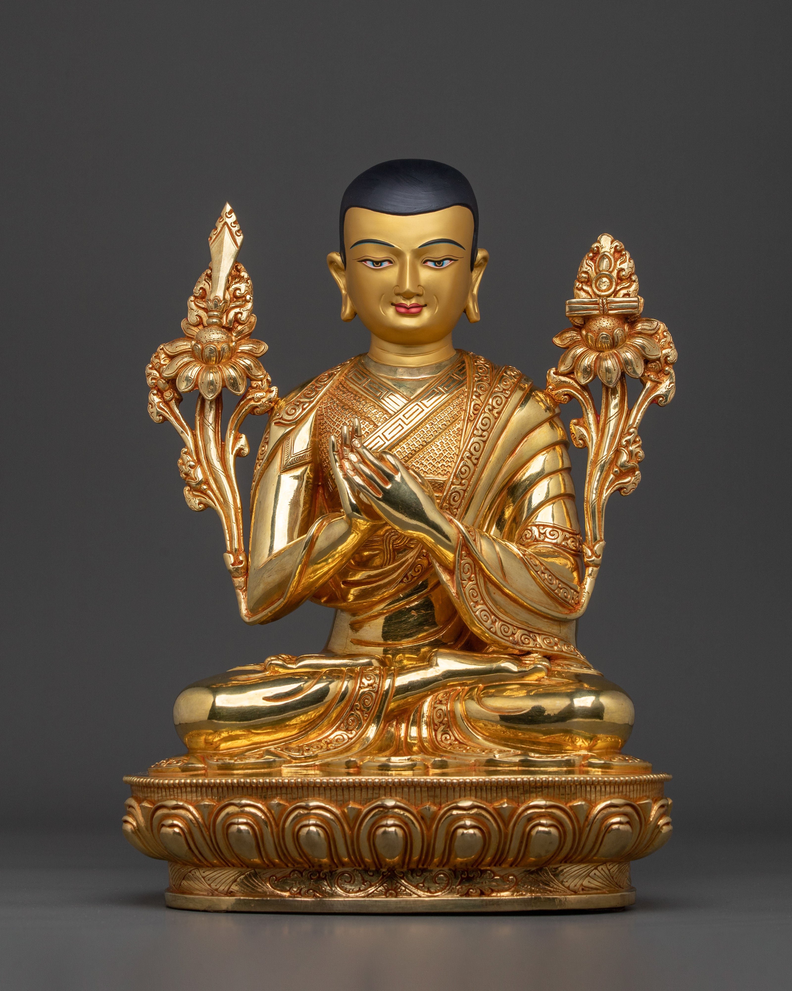 Tsongkhapa Sculpture with Disciples | Home Decor