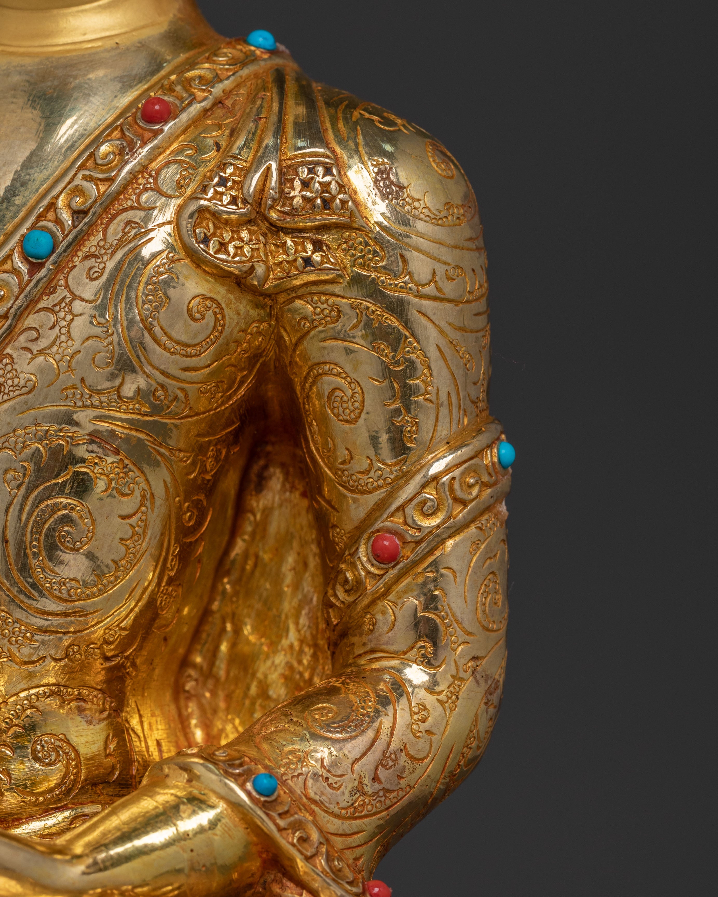 Shakyamuni Buddha Statue with a Throne | Meditation Figure