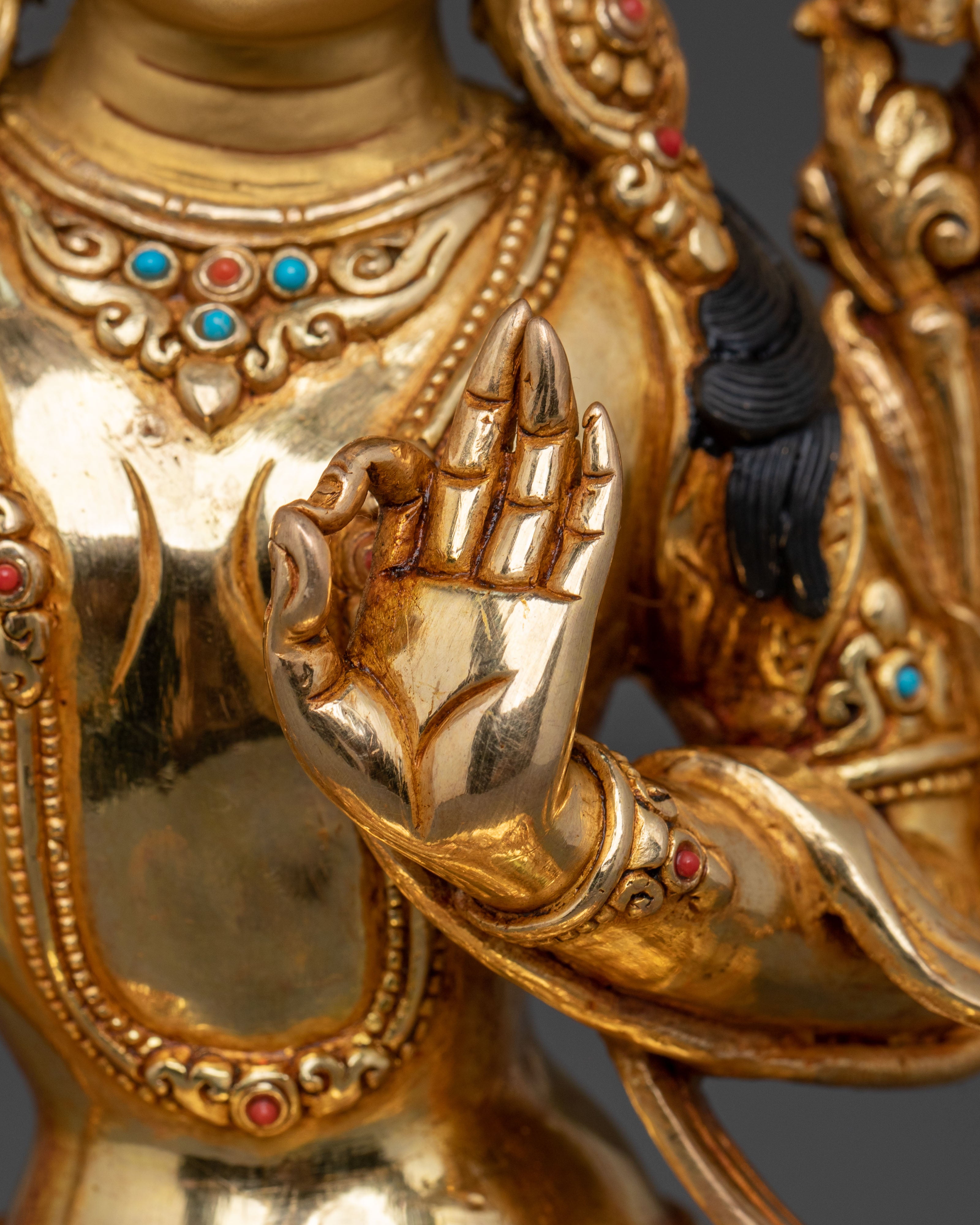sacred manjushri copper statue | Symbol of Wisdom & Enlightened
