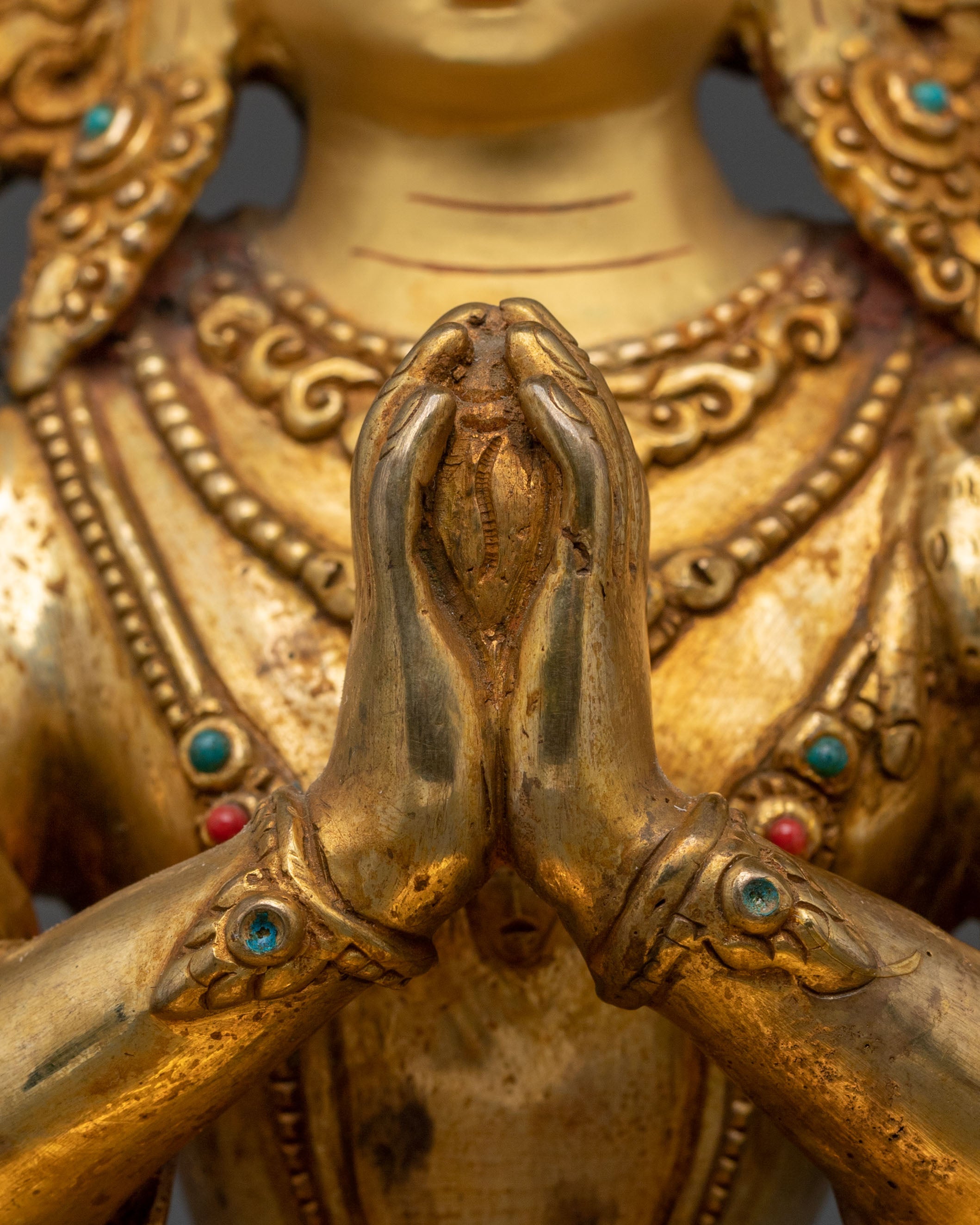 Sacred Chenrezig Copper Statue | Sacred Bodhisattva of Compassion