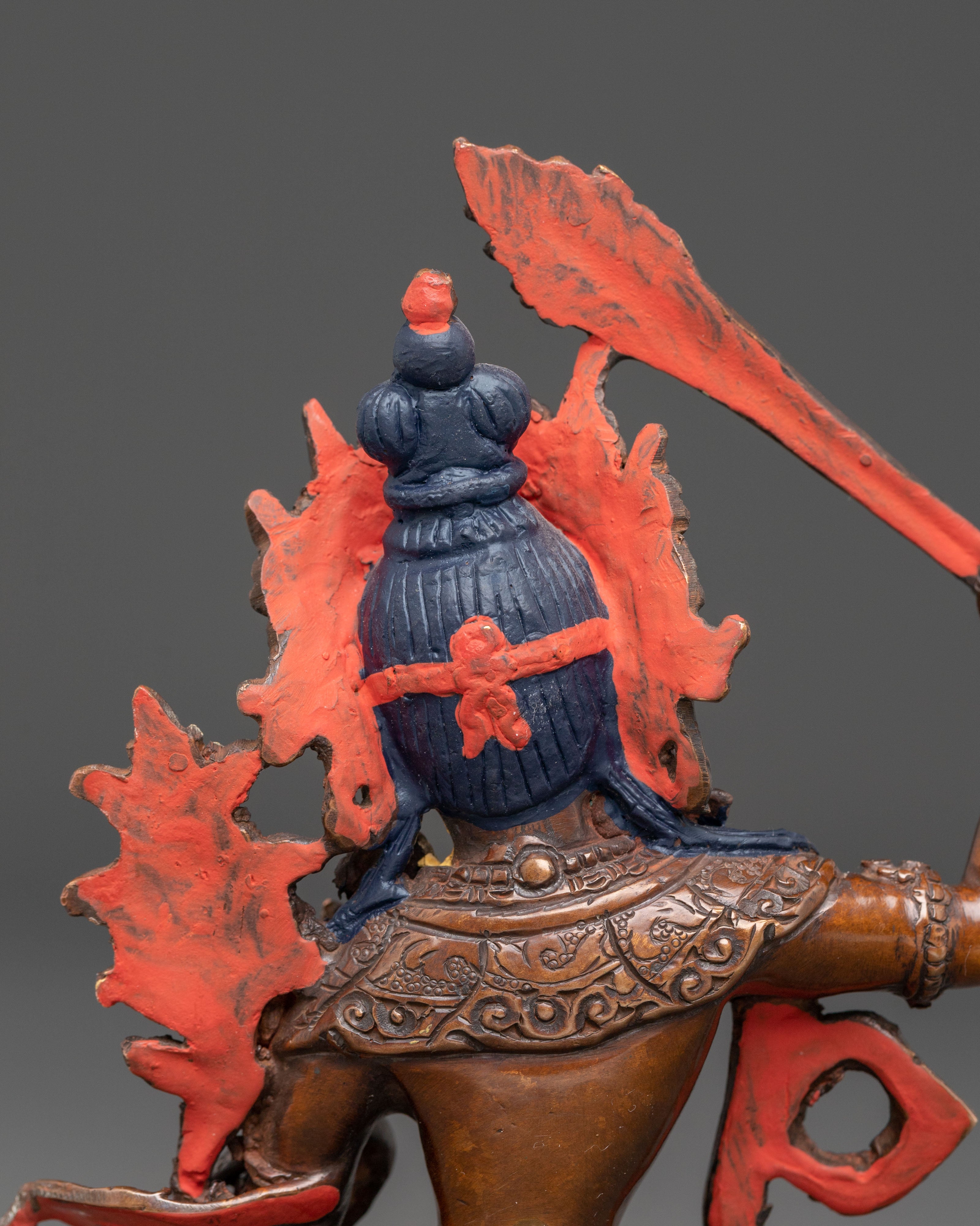 Handcrafted Golden Manjushri Statue | Deity of Transcendent Wisdom