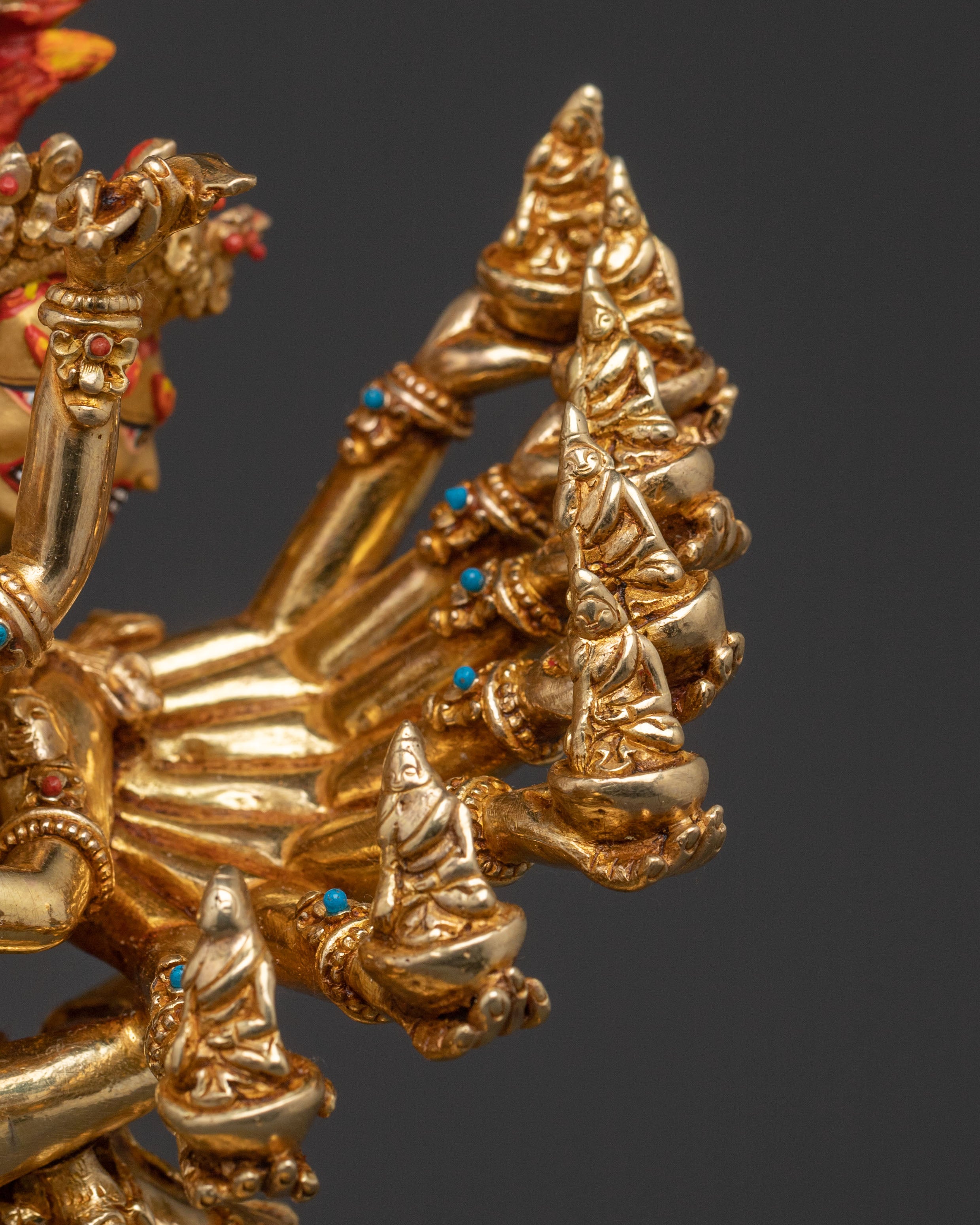Fierce Hevajra Tantric Deity Statue | Buddhist Decor