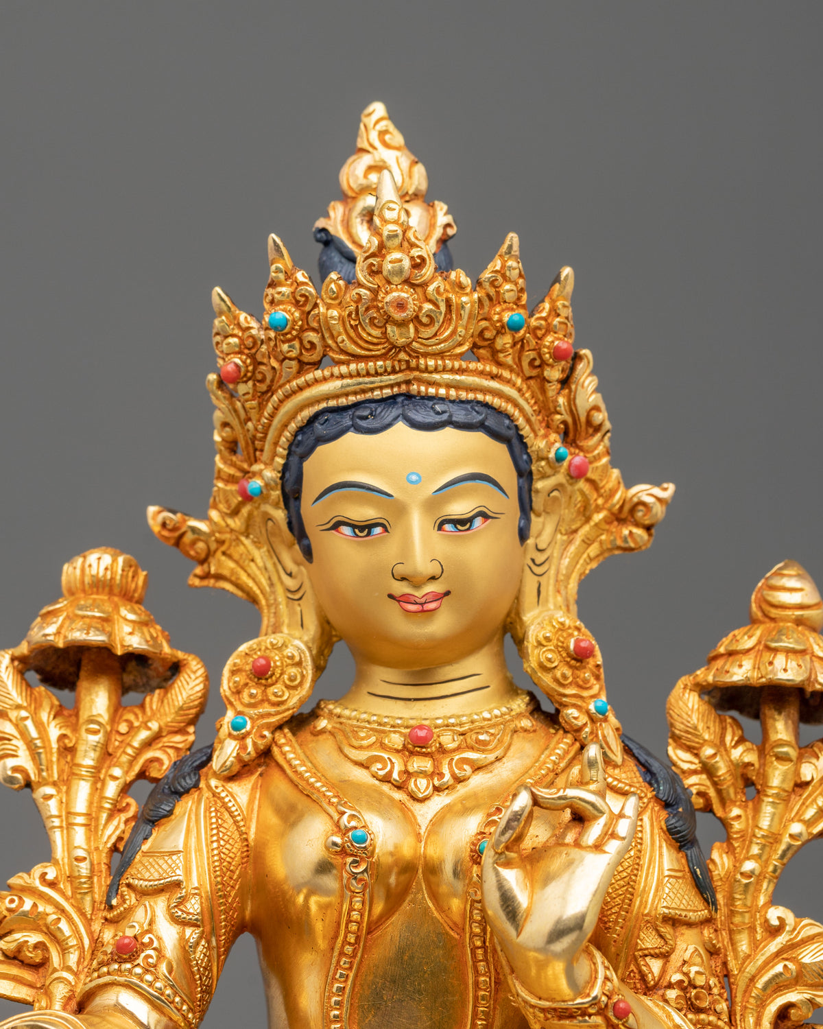 Green Tara Figurine | Tibetan Buddhist Protector