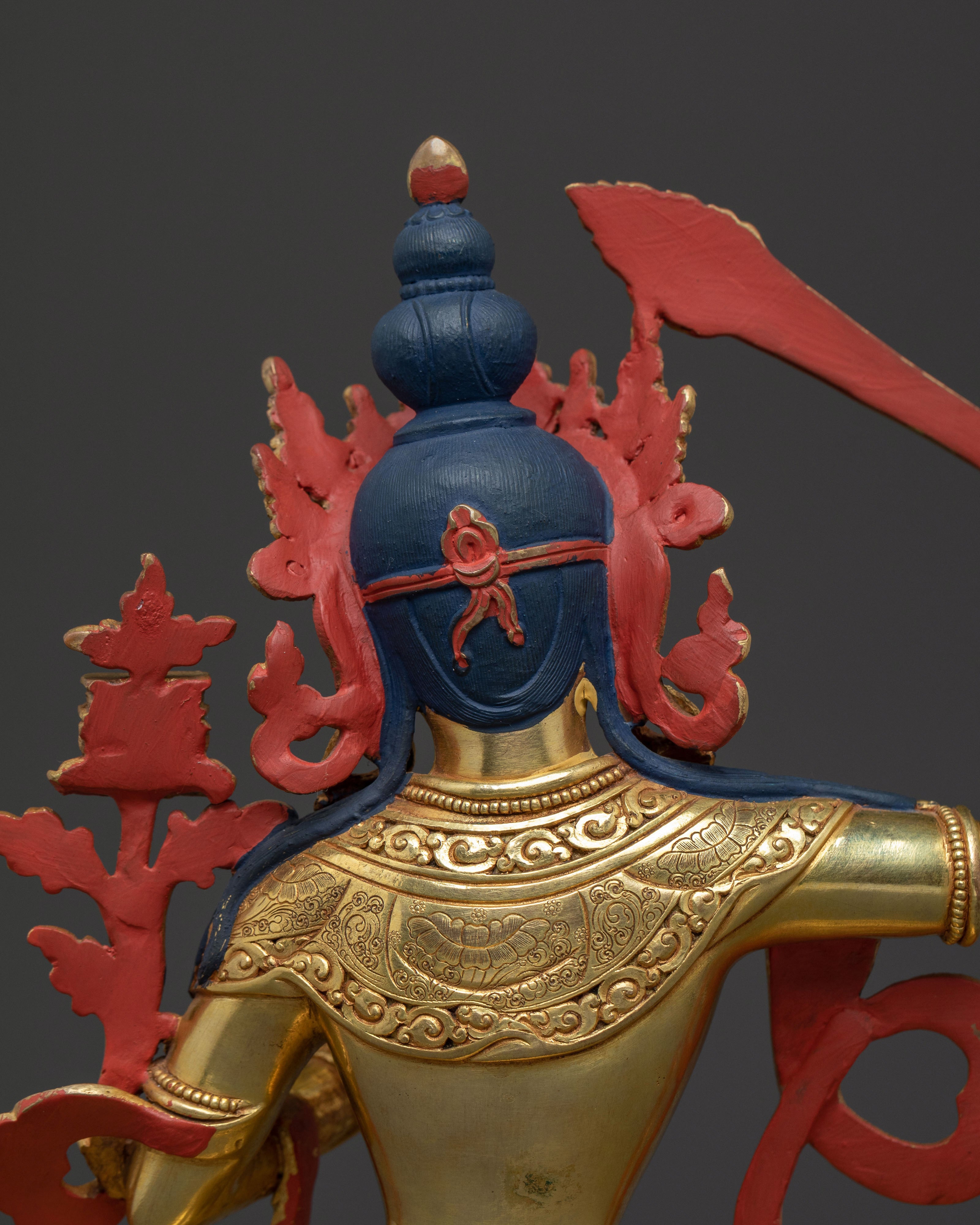 Manjushri Dharma Wisdom Statue | 24K Gold Gilded