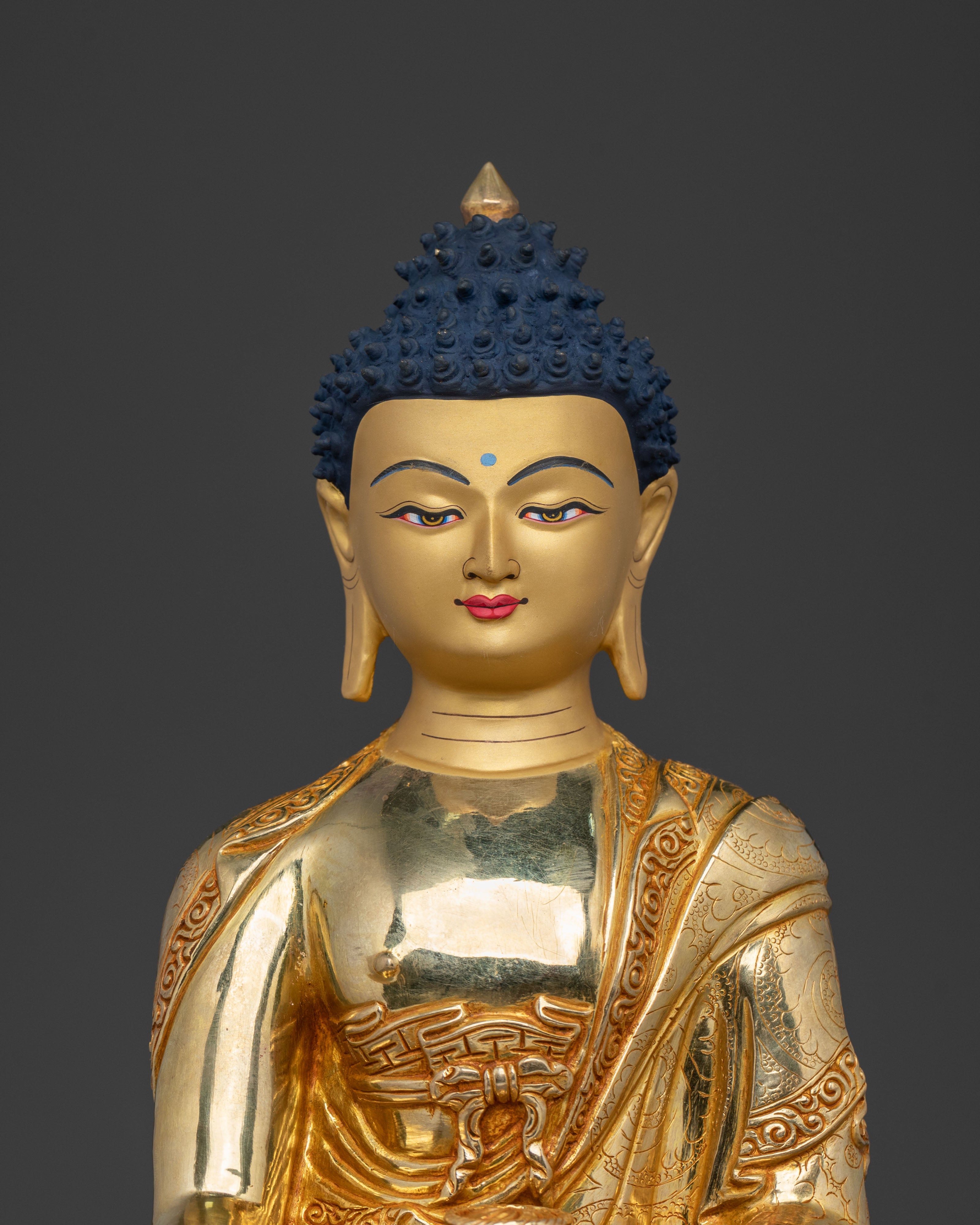 Peaceful Shakyamuni Buddha Sacred Figurine