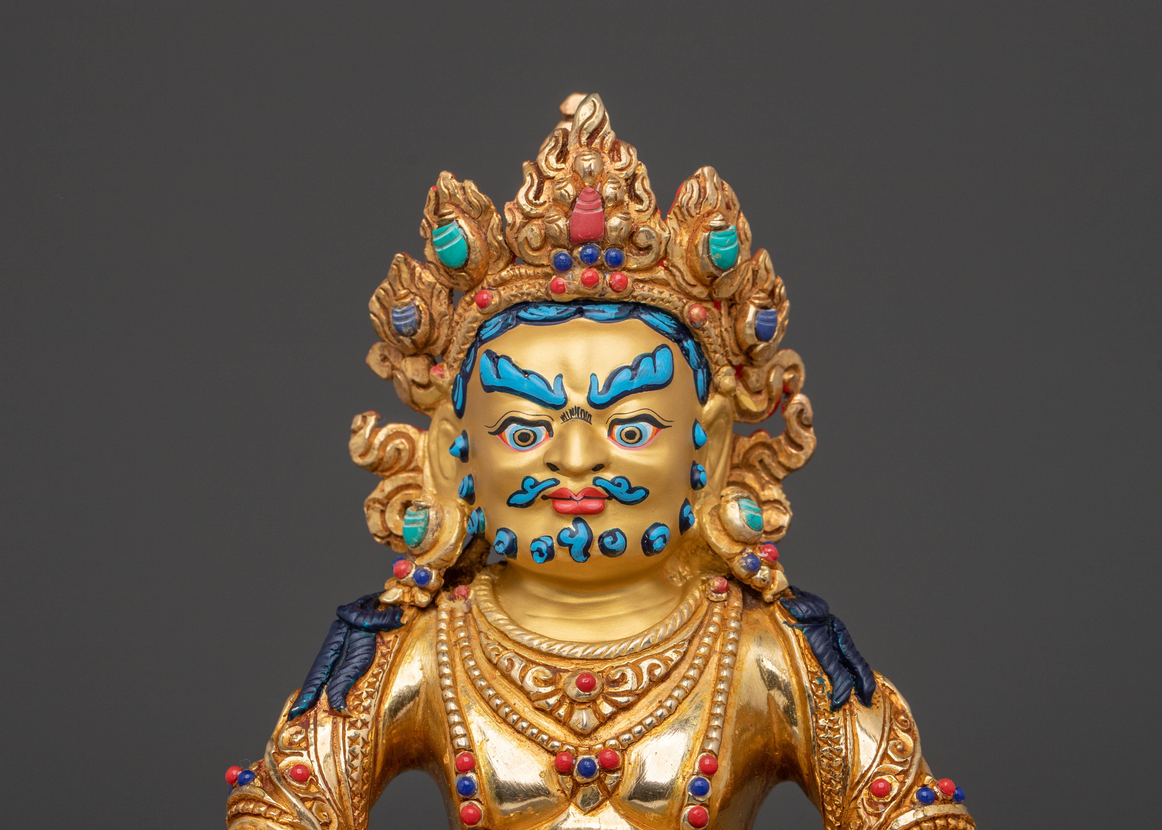 Dzambhala Tibetan Wealth Guardian Statue