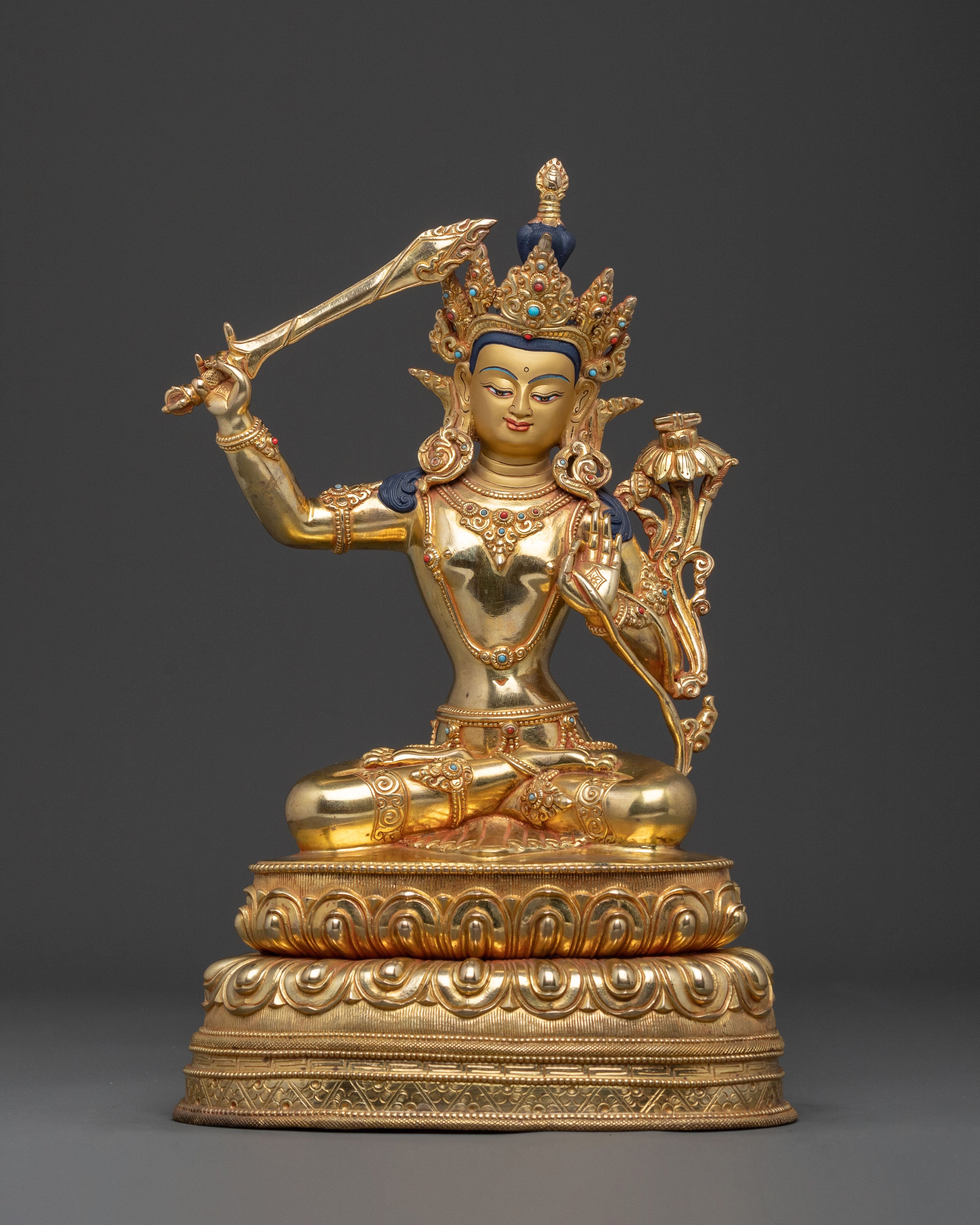 Manjushri Buddhist Figurine