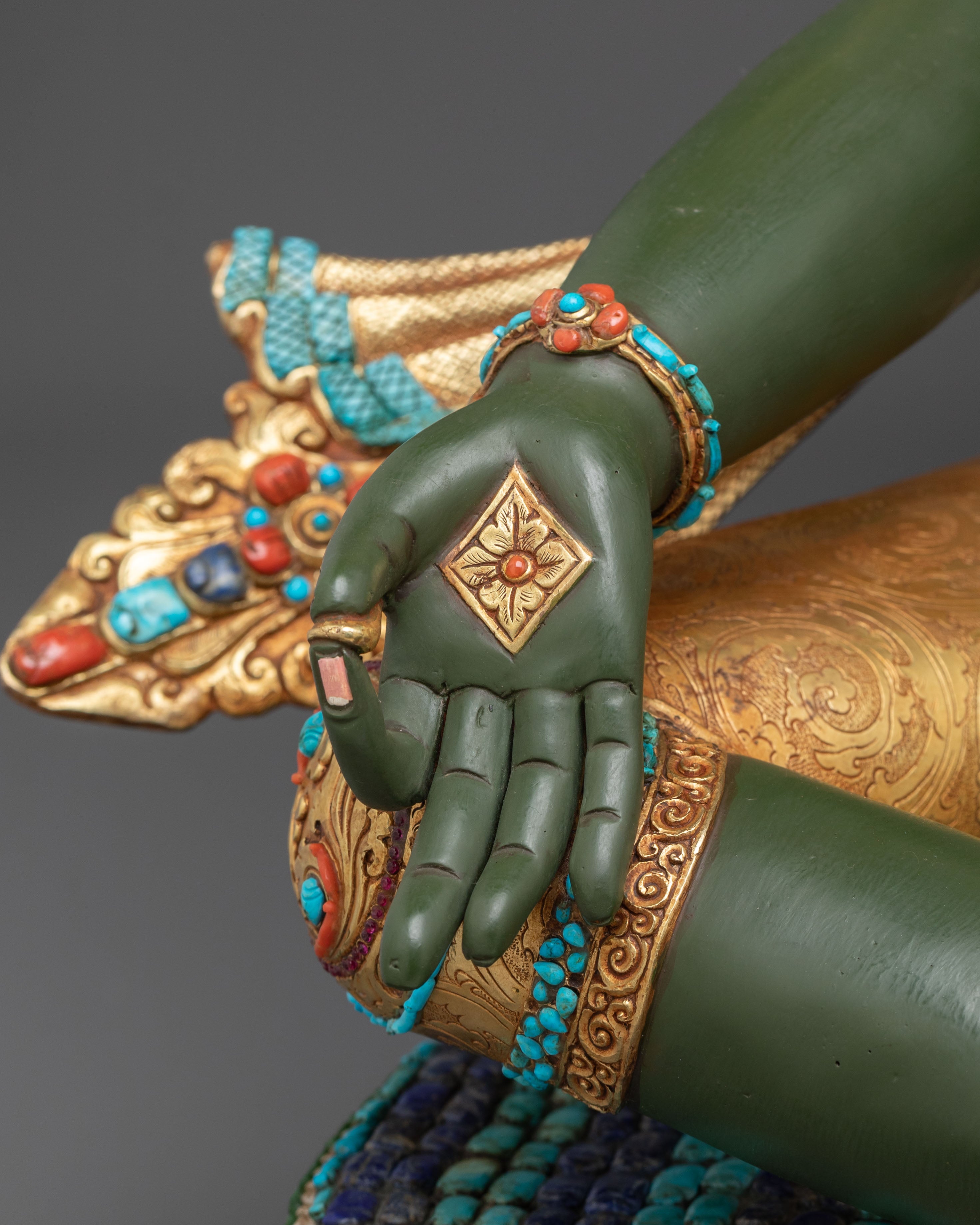 Green Tara Statue | Mother of All Buddhas and Embodiment of Compassion