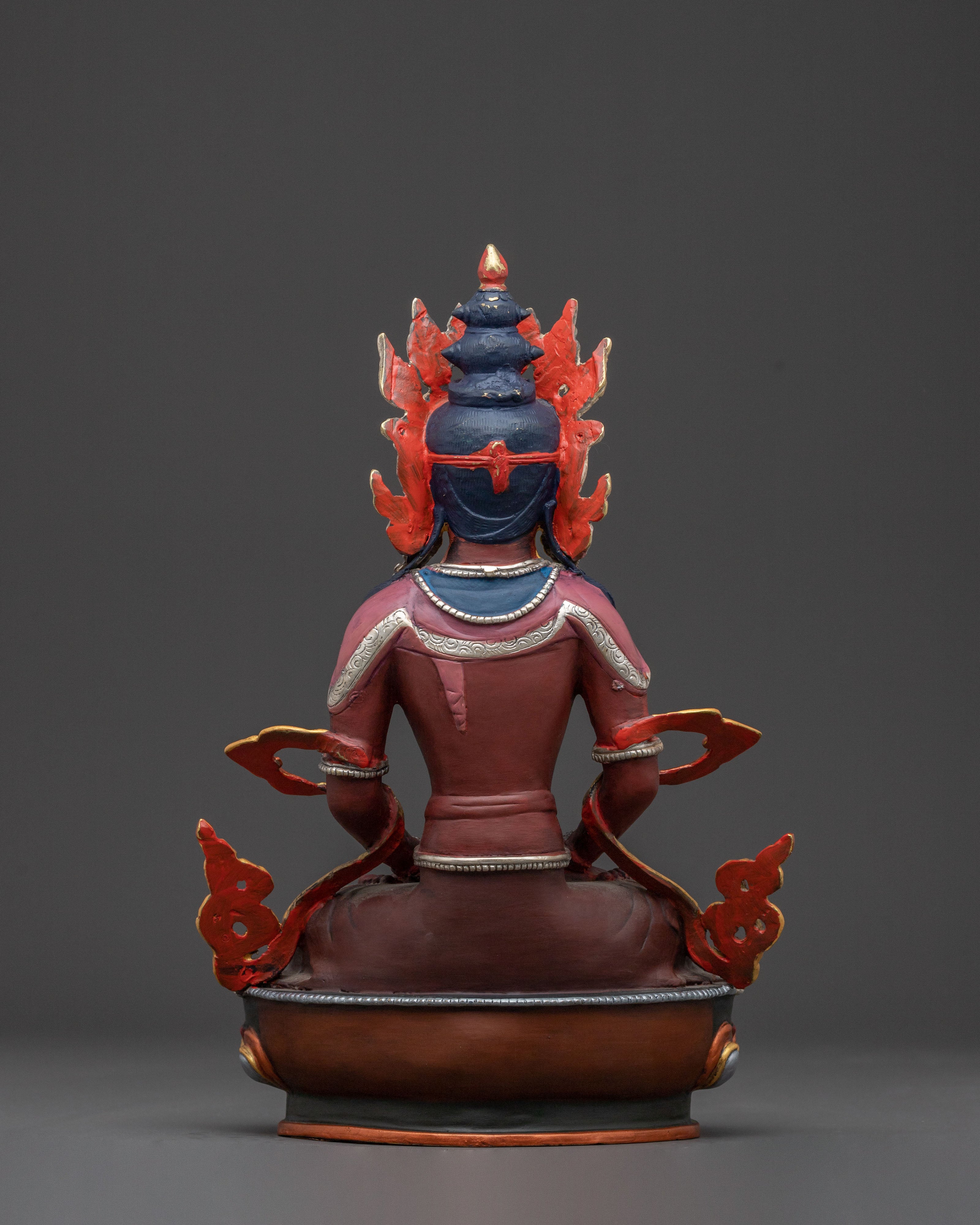 Amitayus Sacred Longevity Statue – Gilded Copper Masterpiece