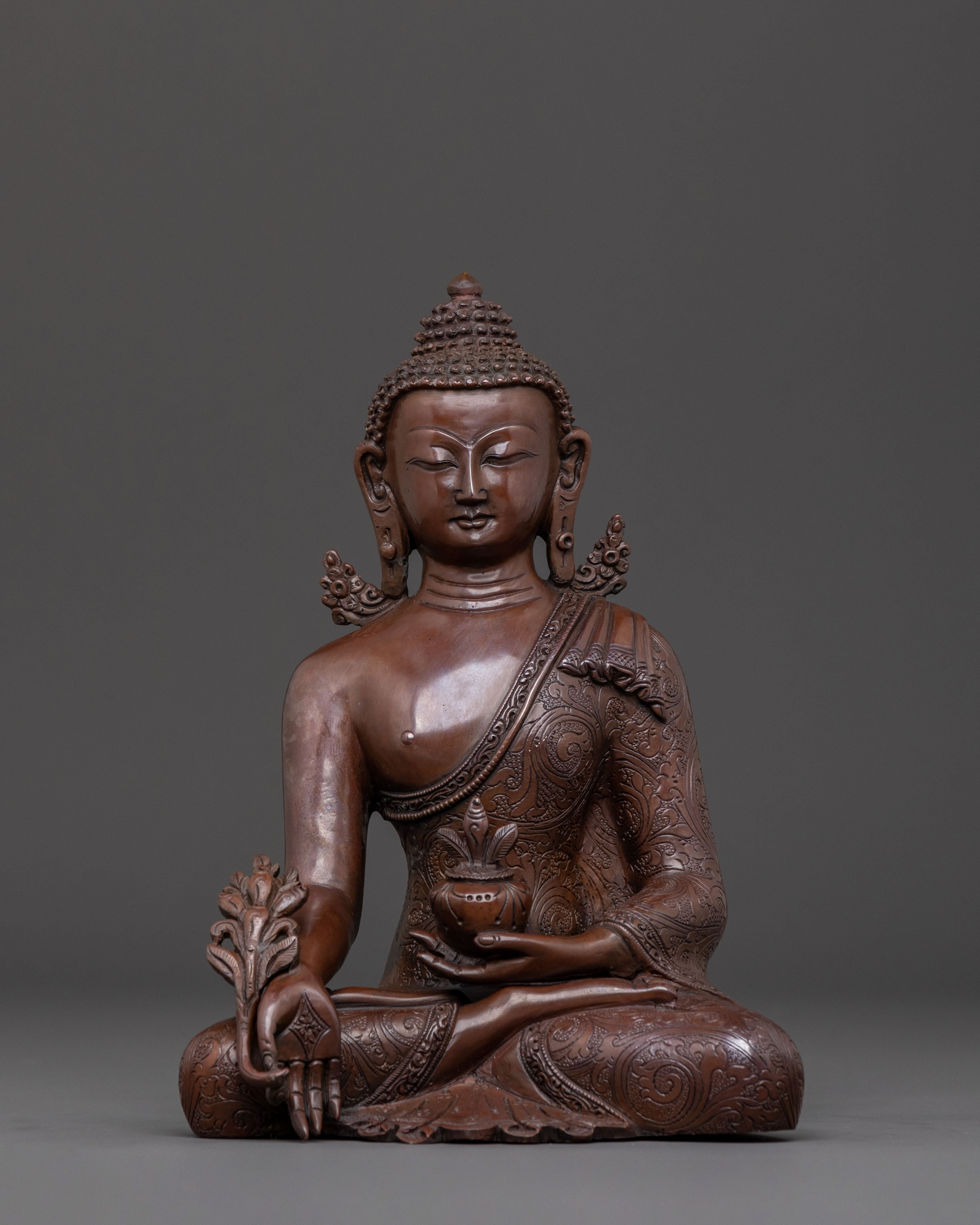 Medicine Buddha Handcrafted Statue for Healing
