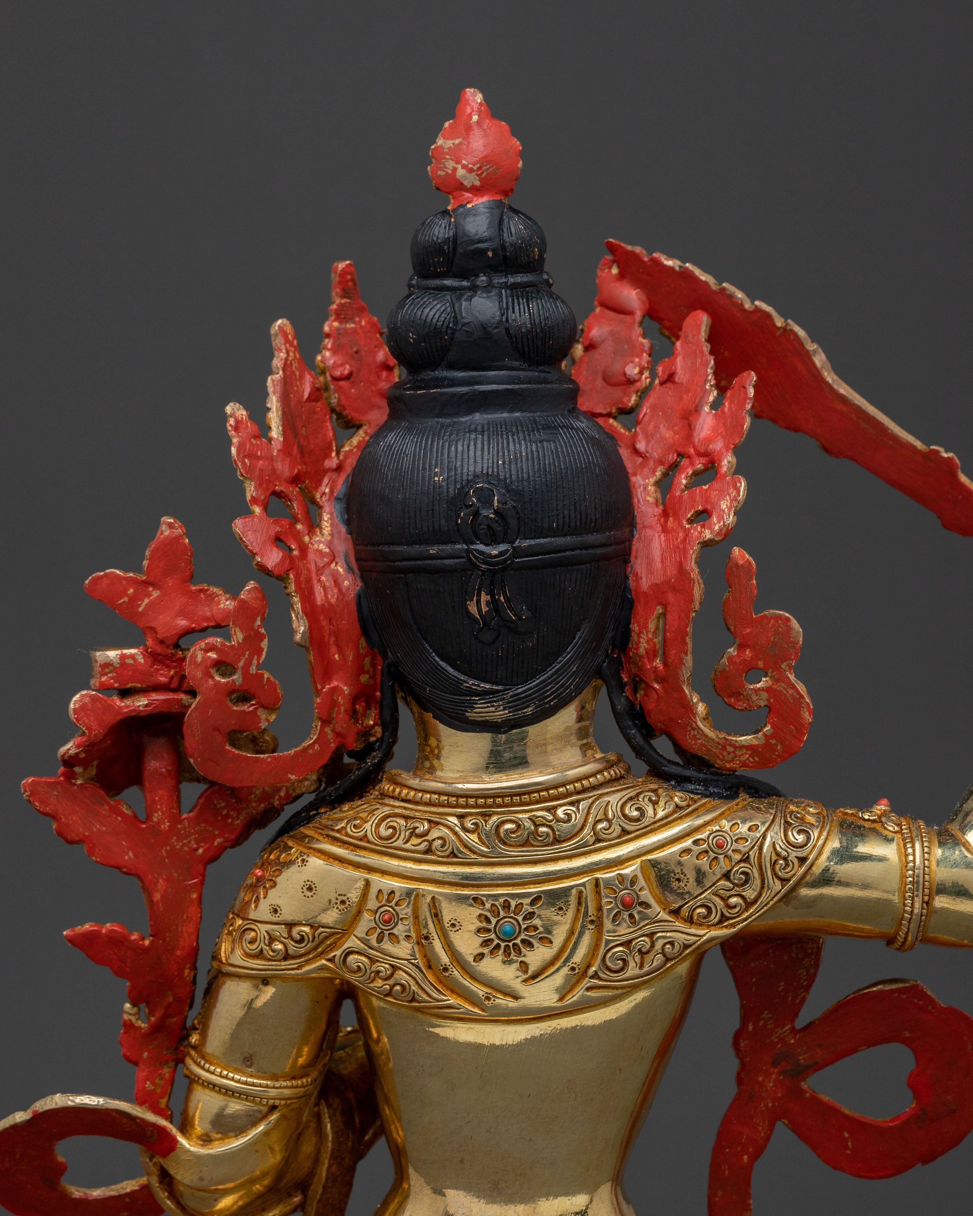 Manjushri Statue of Supreme Wisdom | 24K Gold Glided