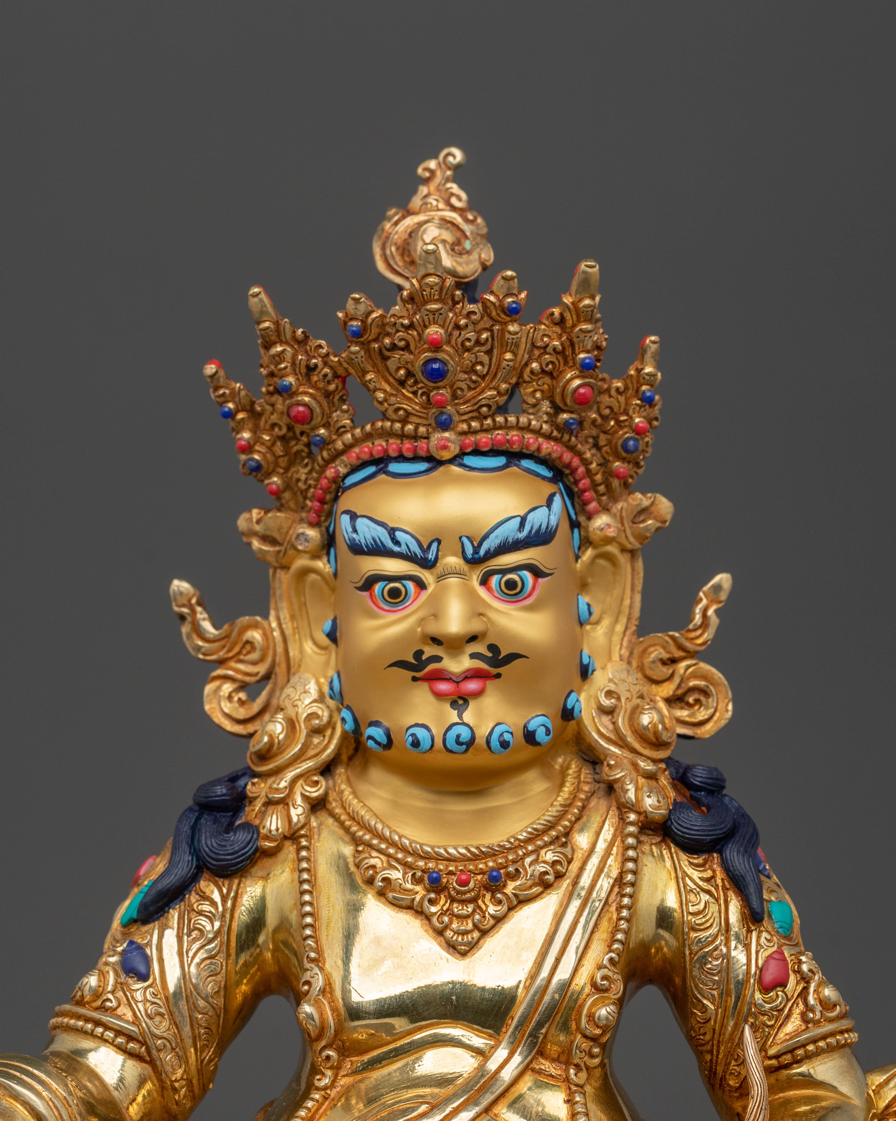 Wealth God Dzambhala Sacred Sculpture | Buddhist God of Prosperity