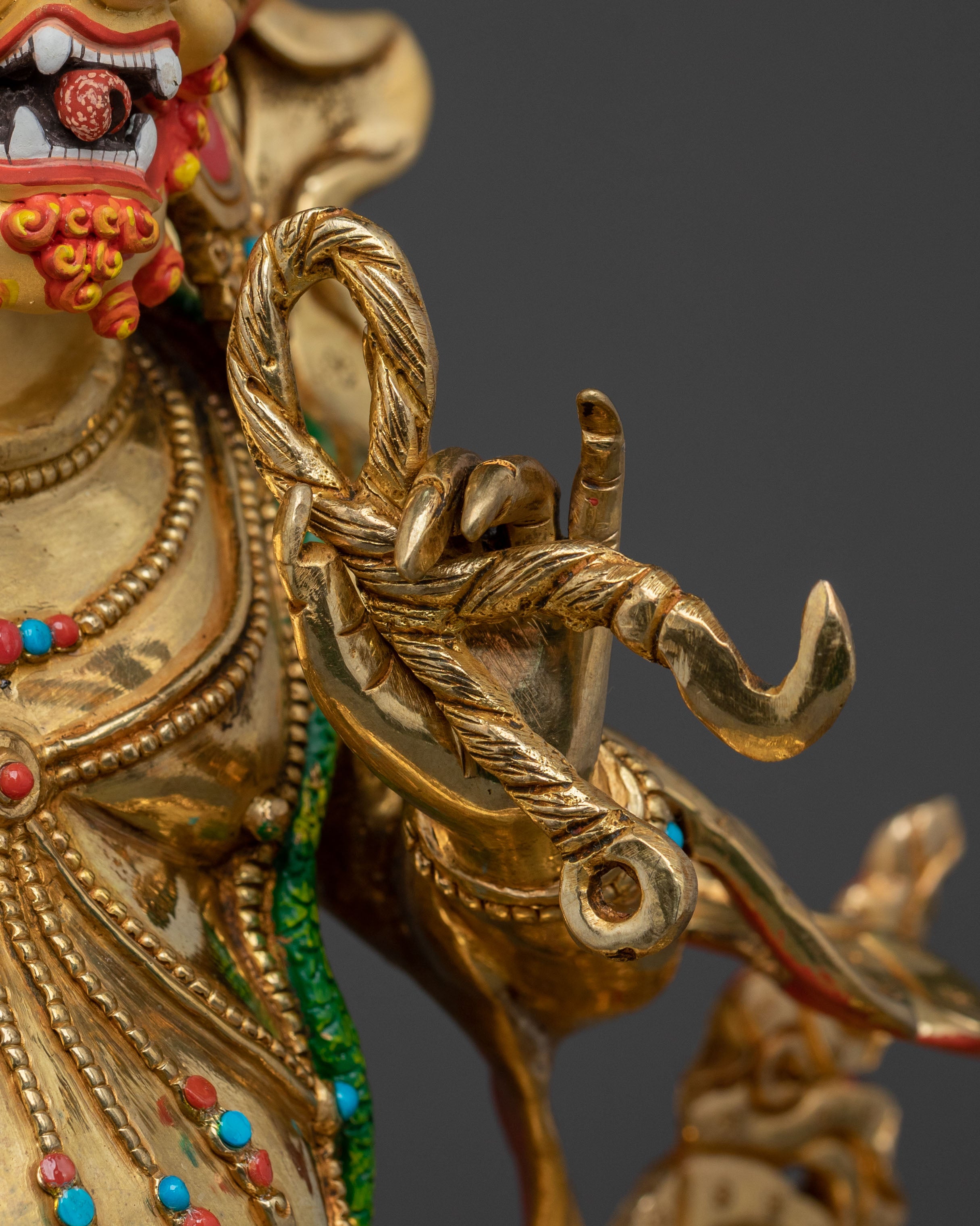 Bodhisattva Vajrapani Sacred Statue | Himalayan Buddhist Protector Sculpture