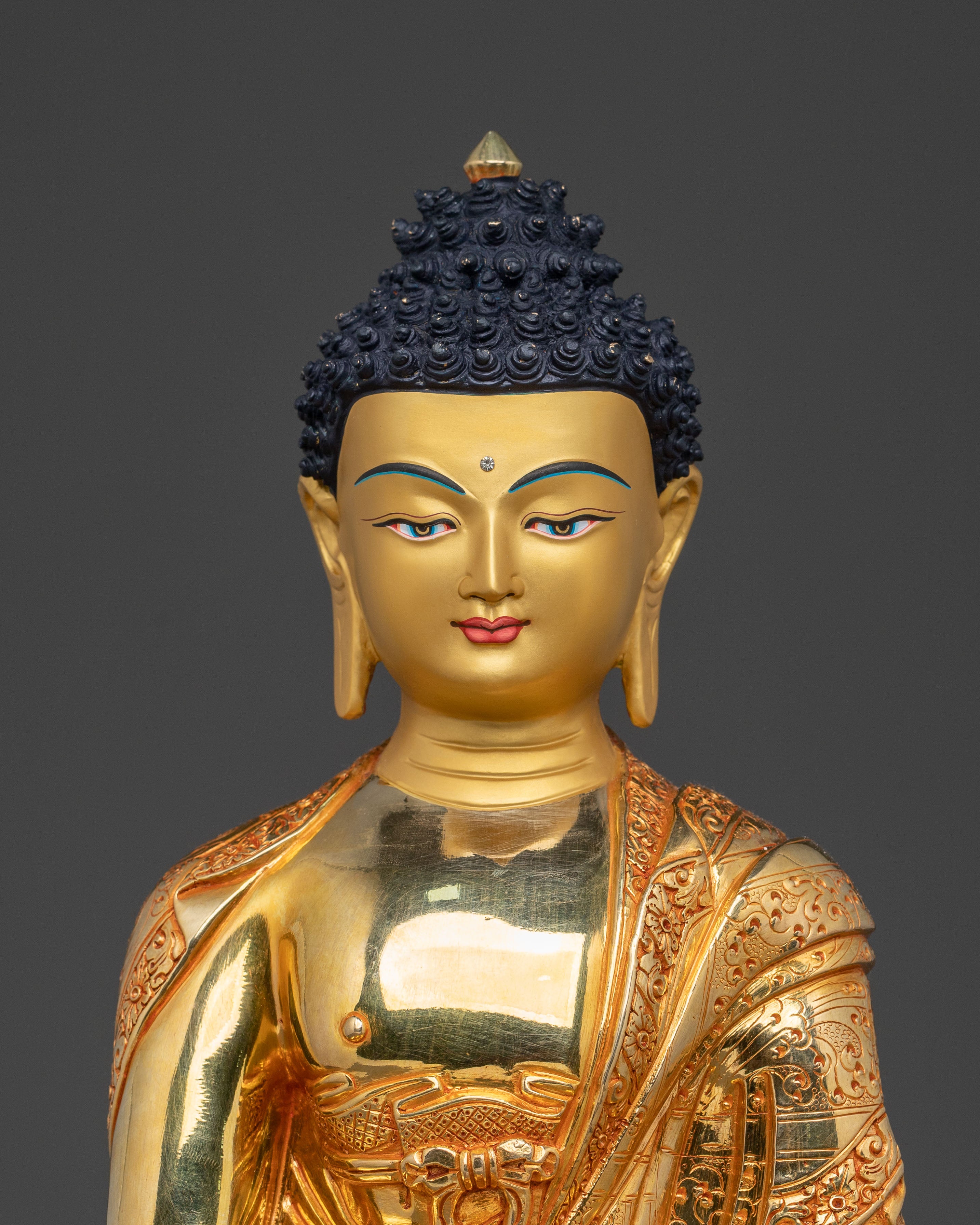 Handcrafted Shakyamuni Buddha Statue | Traditional Icon