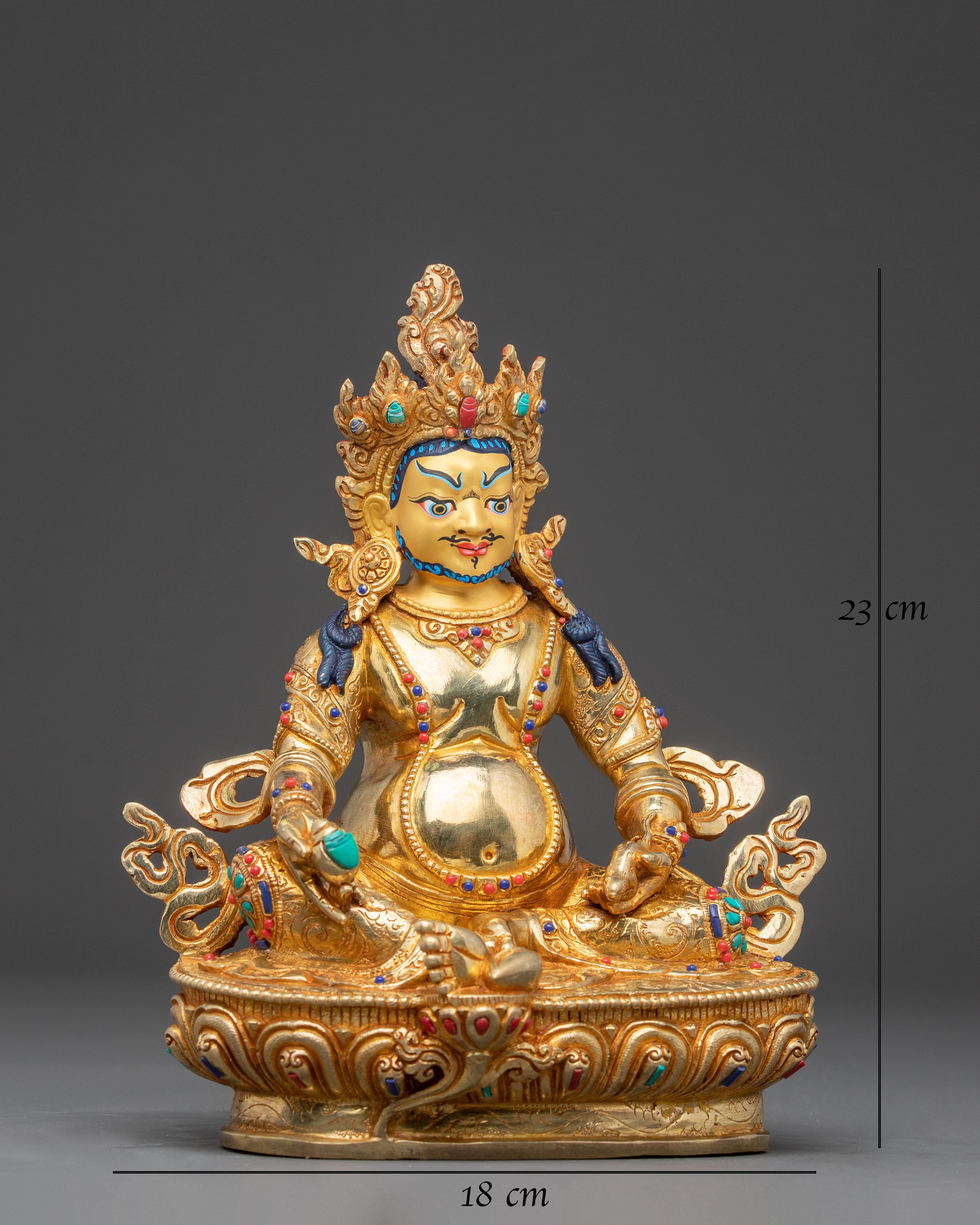 Dzambhala Statue: Promotes Quick Action and Generosity