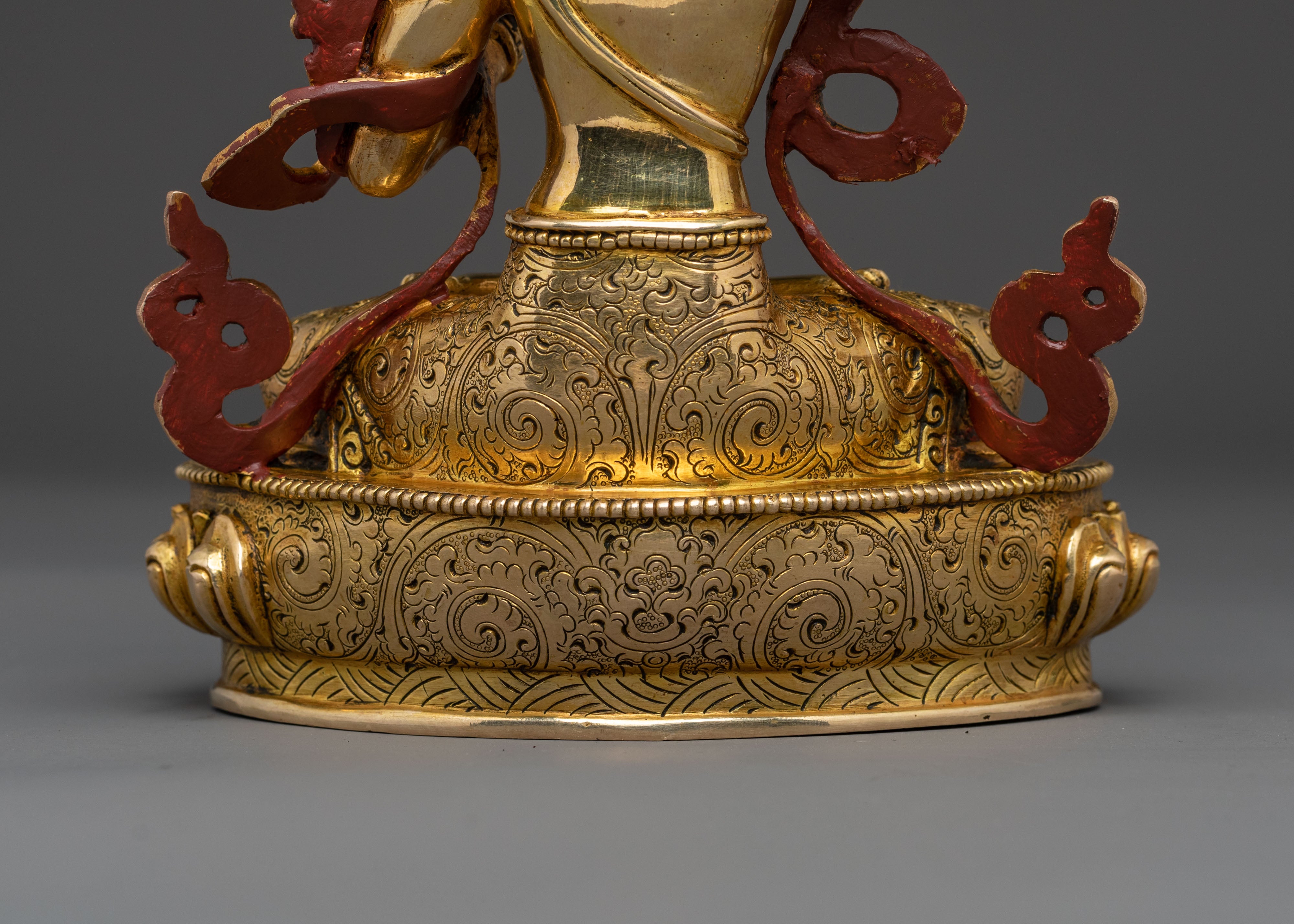 Manjushri Golden Statue | Sacred Home Decor