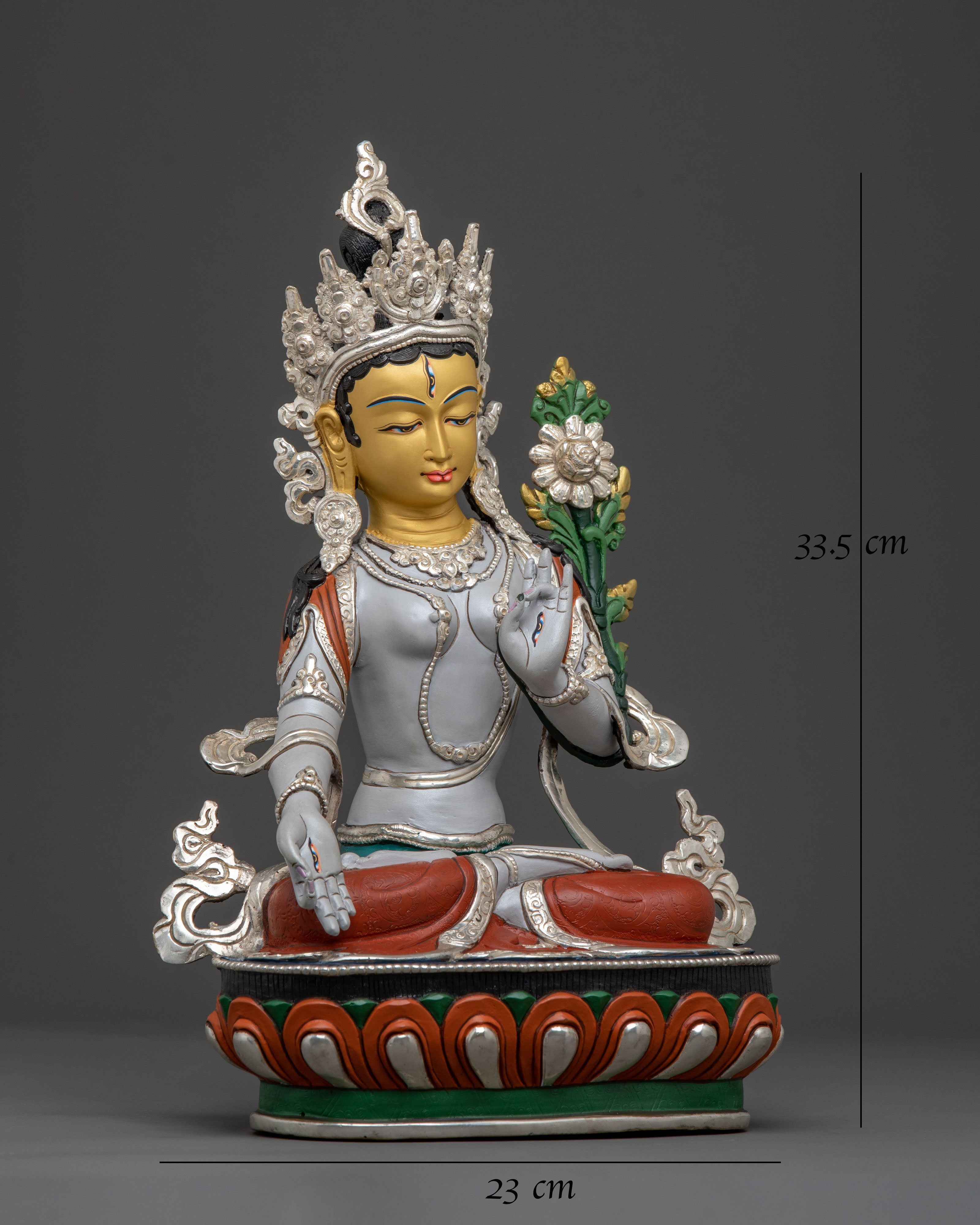 White Tara Statue | Tibetan Buddhist Guardian