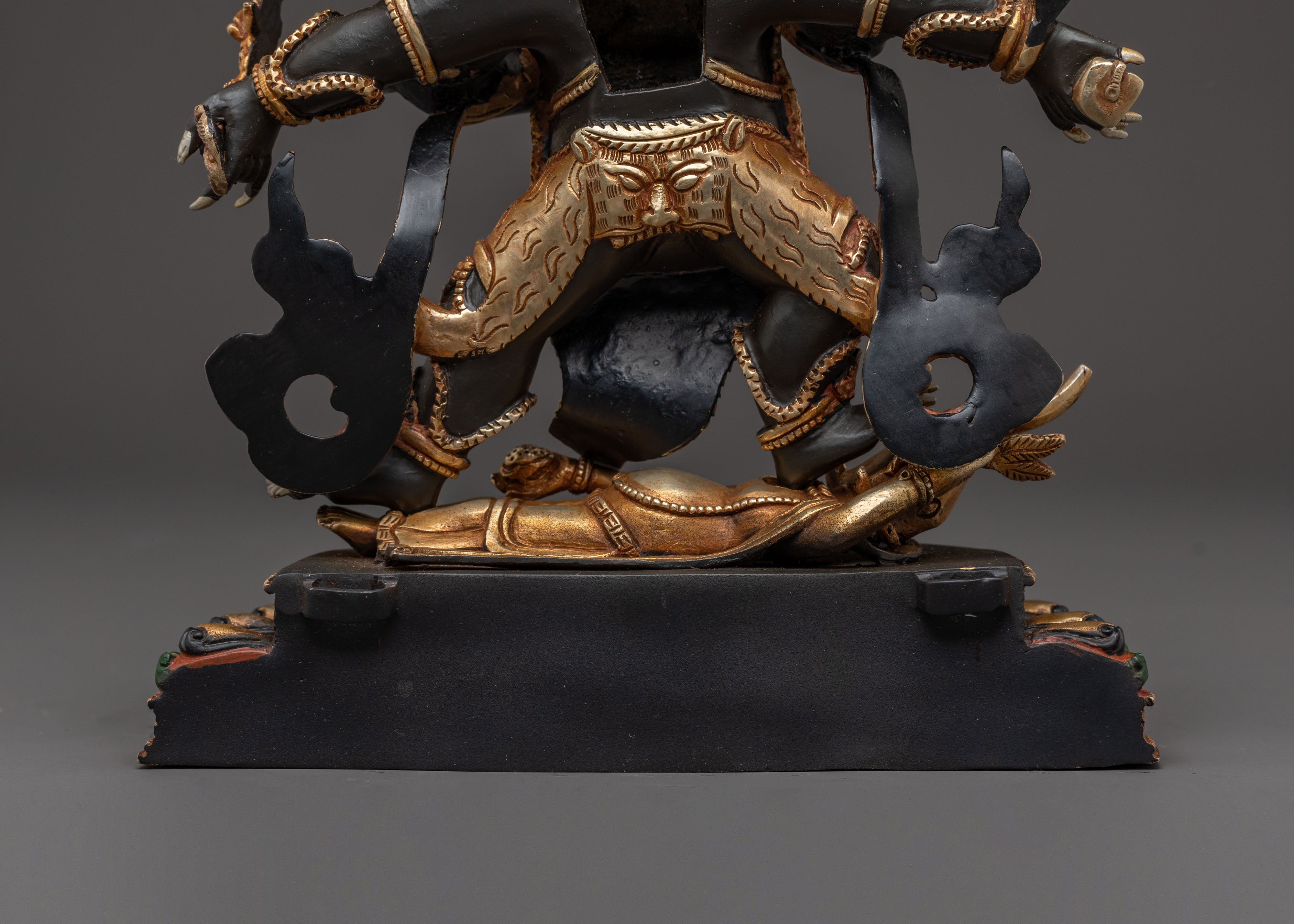 Six Armed Mahakala Wrathful Deity Statue | Divine Icon