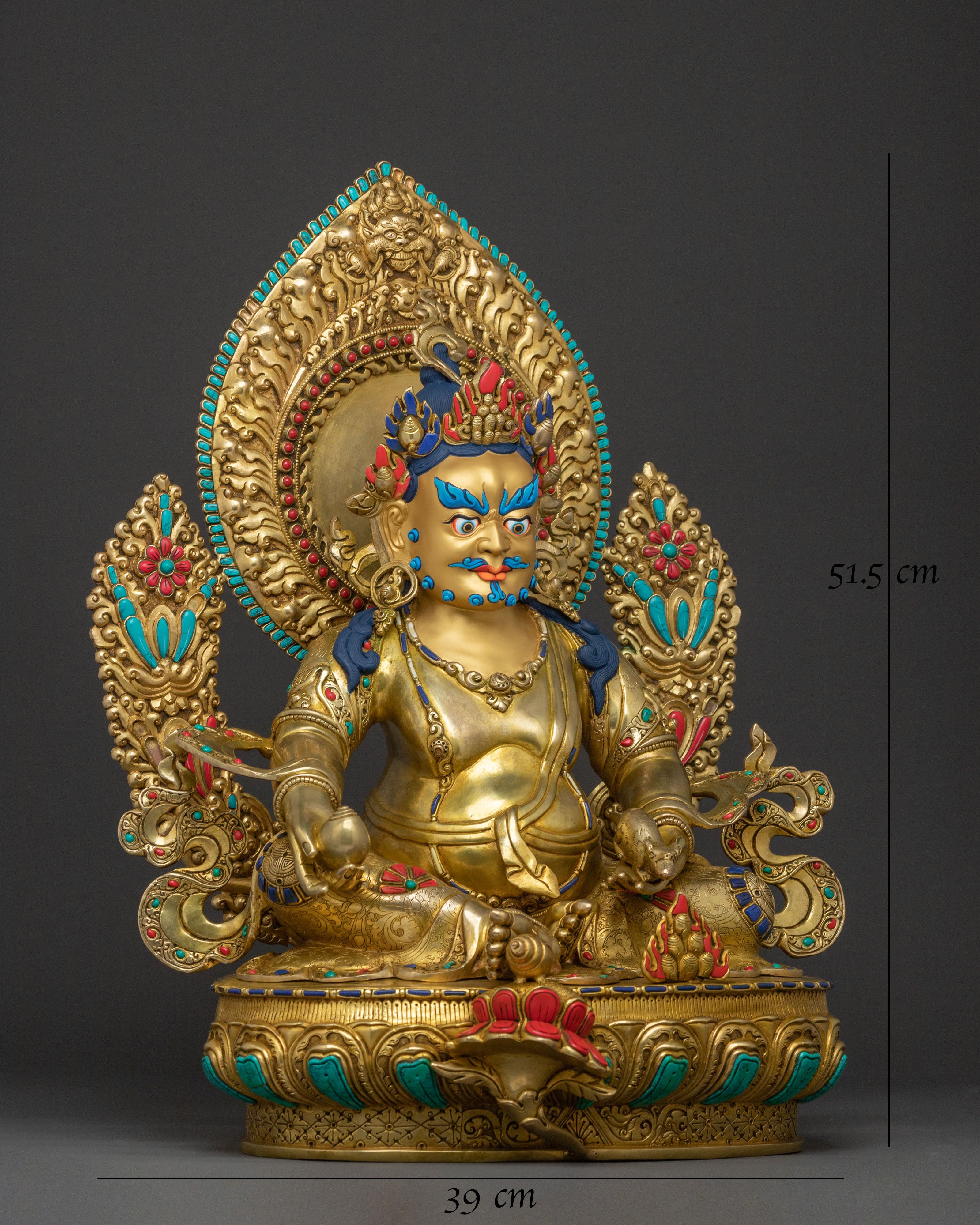 Wealth Guardian: Dzambhala Golden Statue