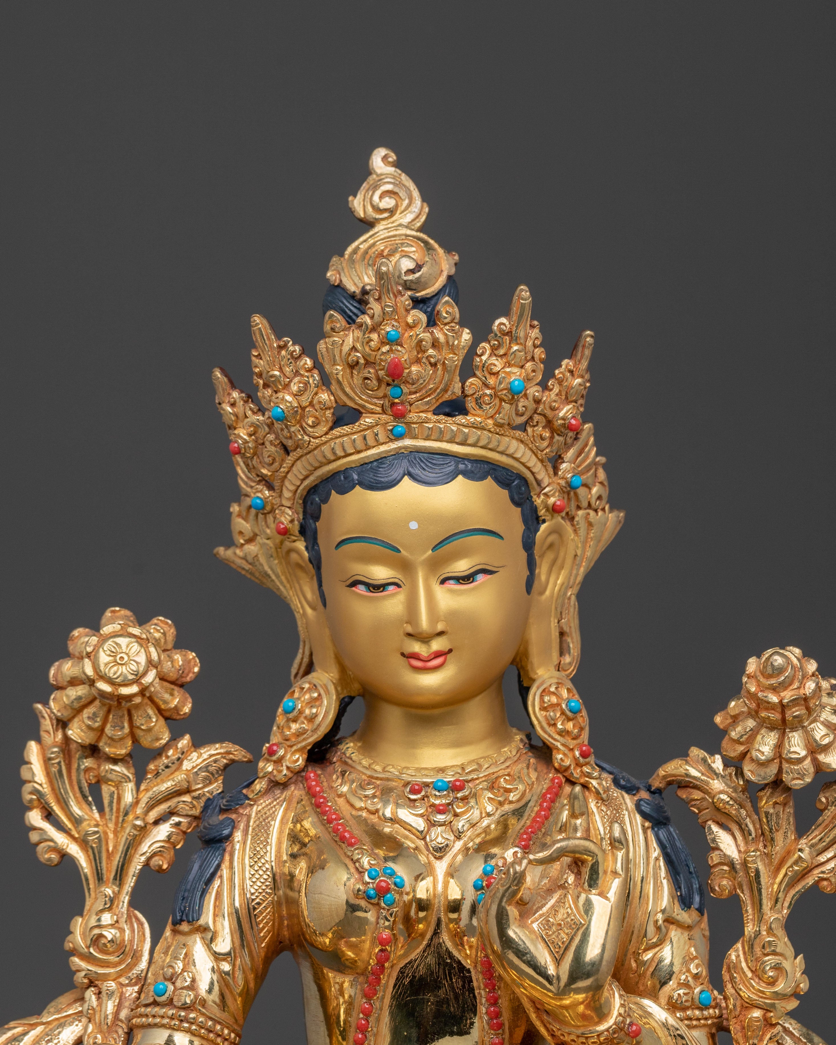 Green Tara Traditional Statue of Compassion