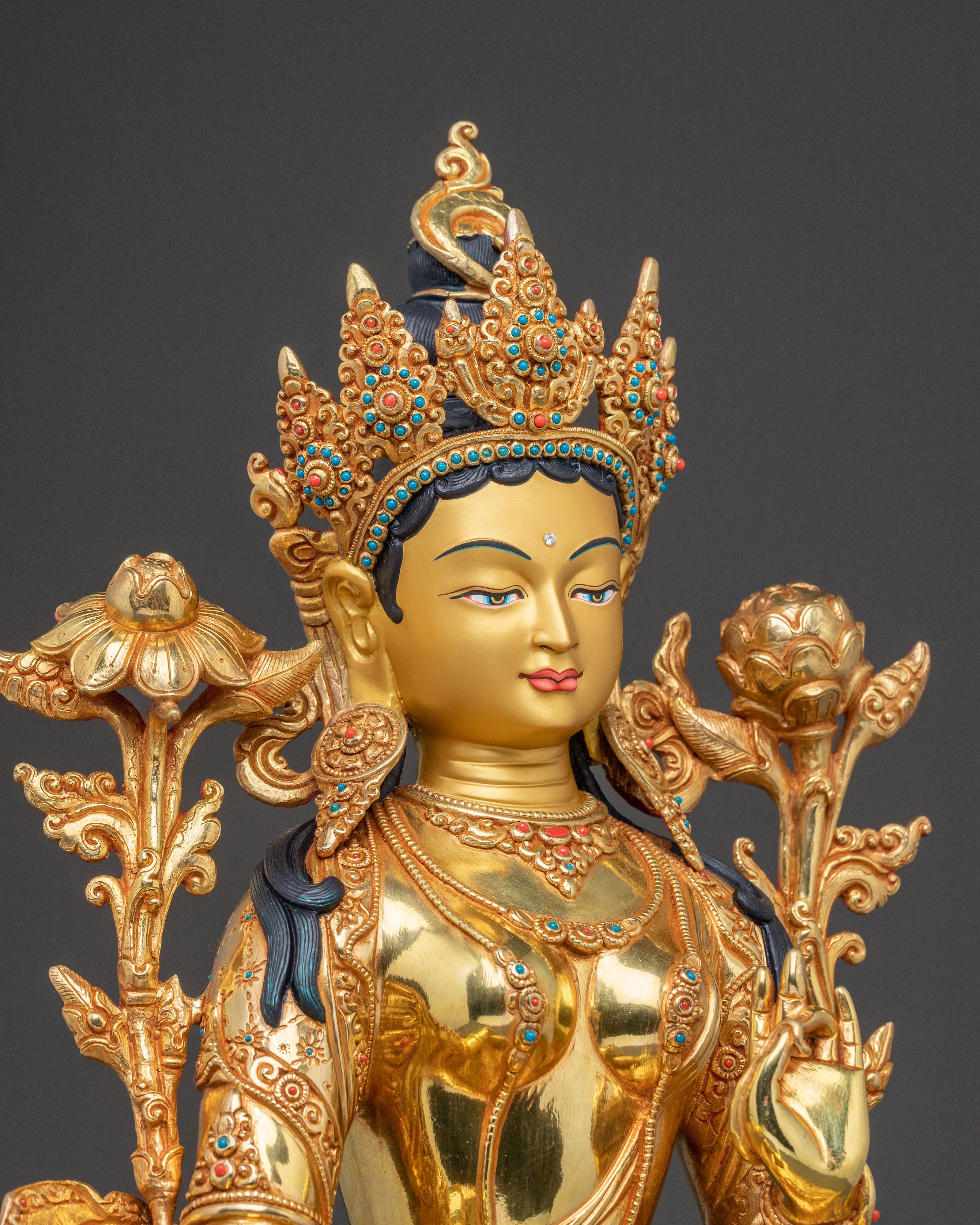 Blessed Statue of Green Tara | Goddess of Compassion