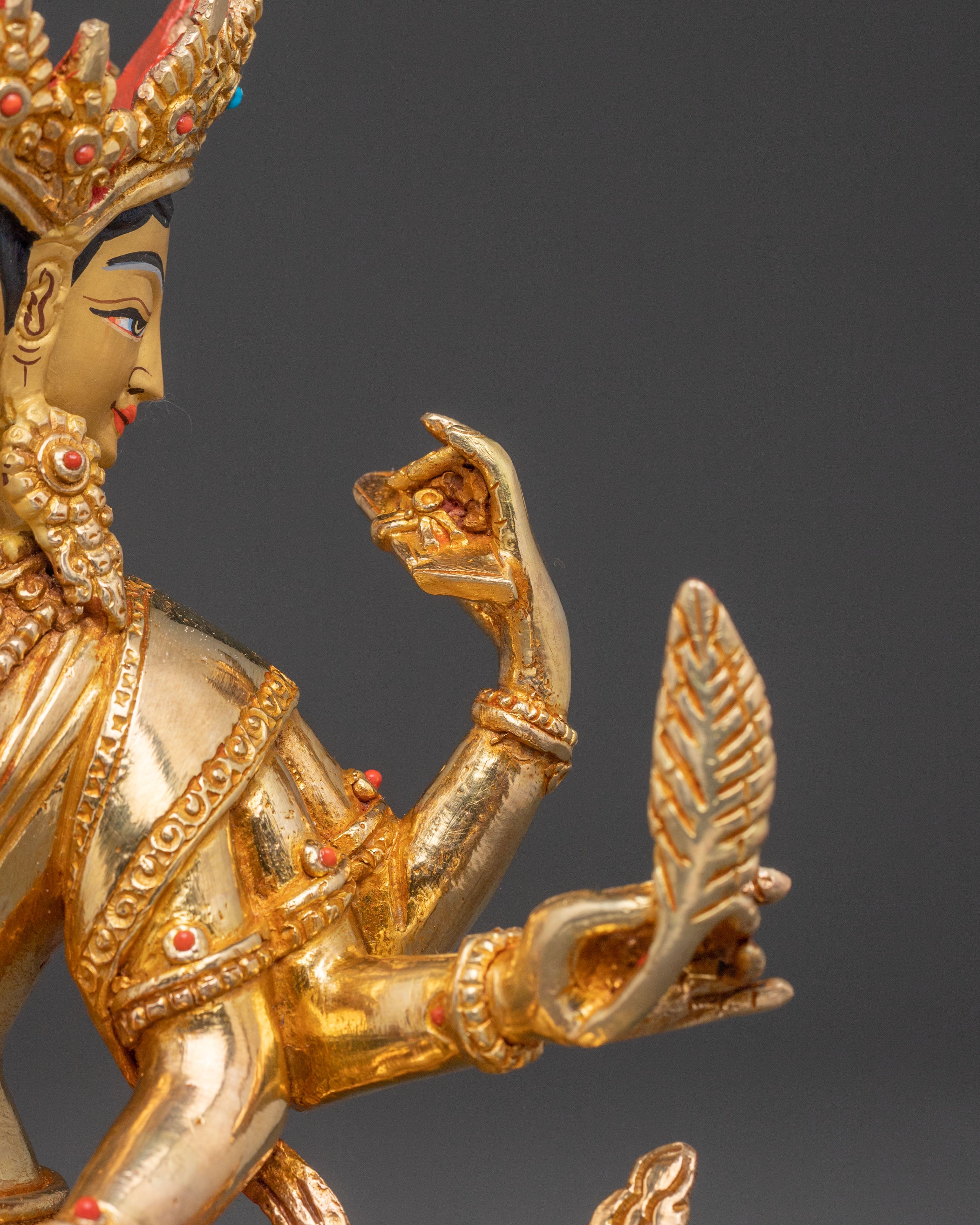 Vasudhara Tibetan Prosperity Statue | Meditation Altar Decor