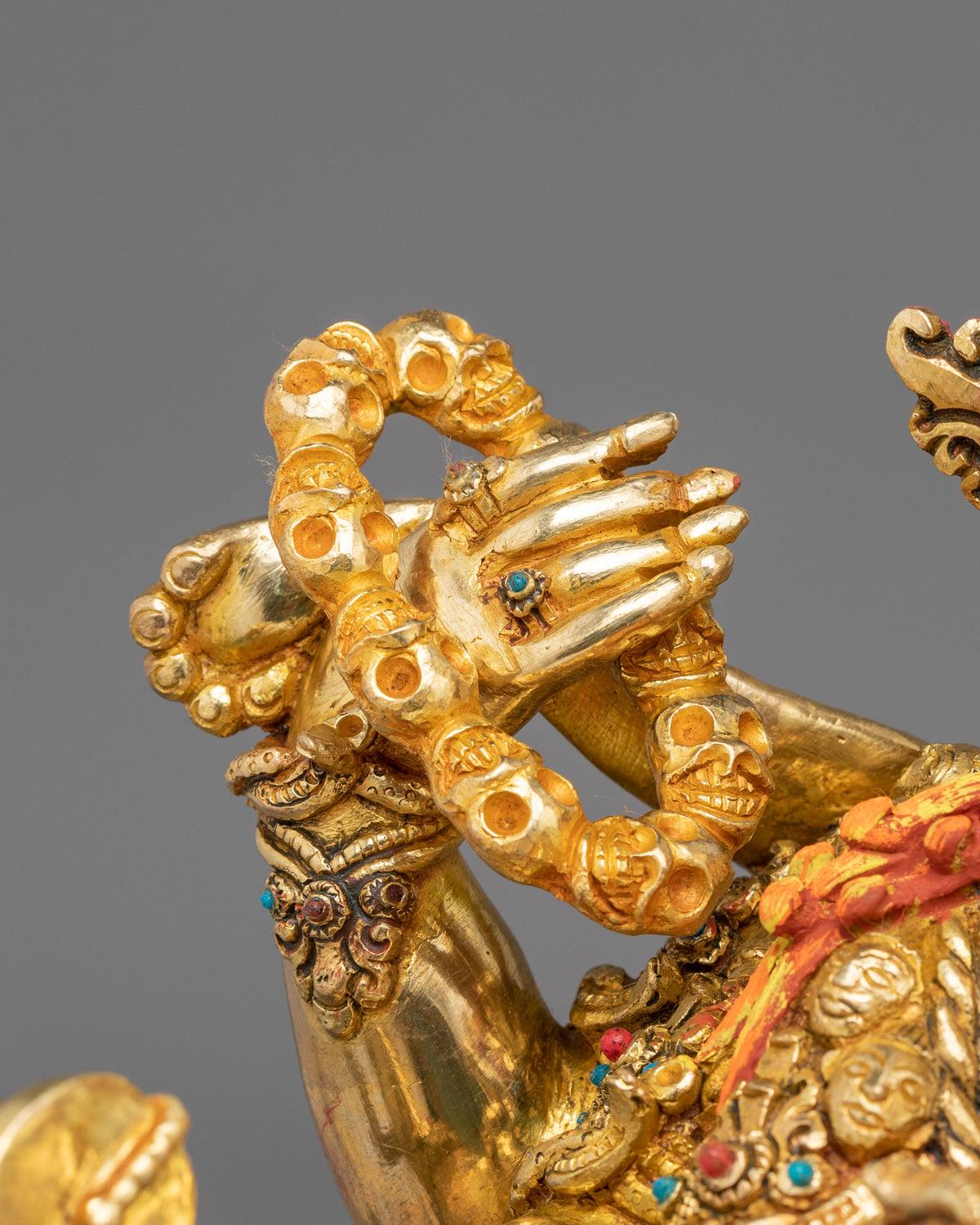 Six Armed Mahakala Copper Figurine | Tibetan Buddhist Protector