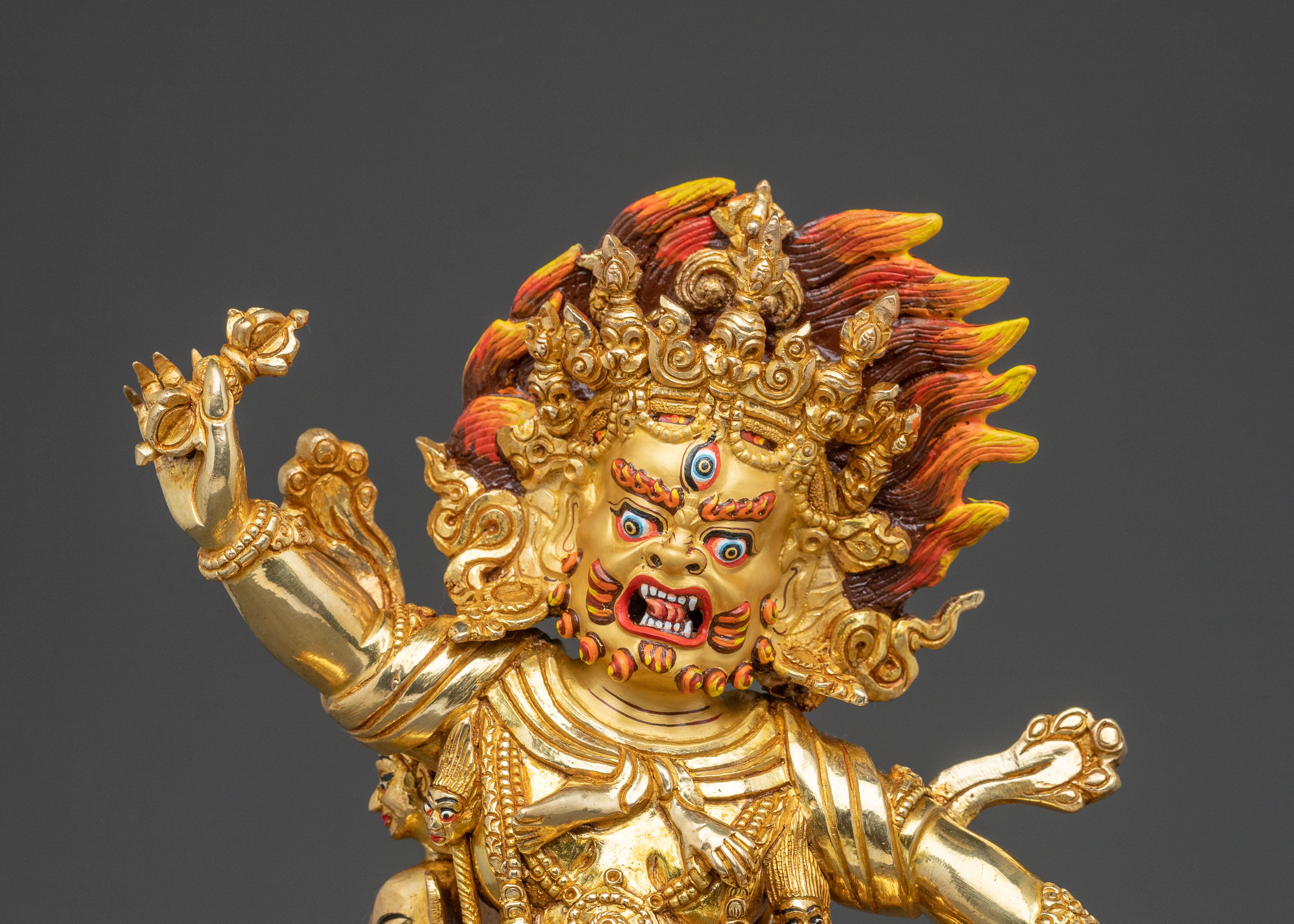 Guru Dragpo Spiritual Statue: Wrathful Protector Art