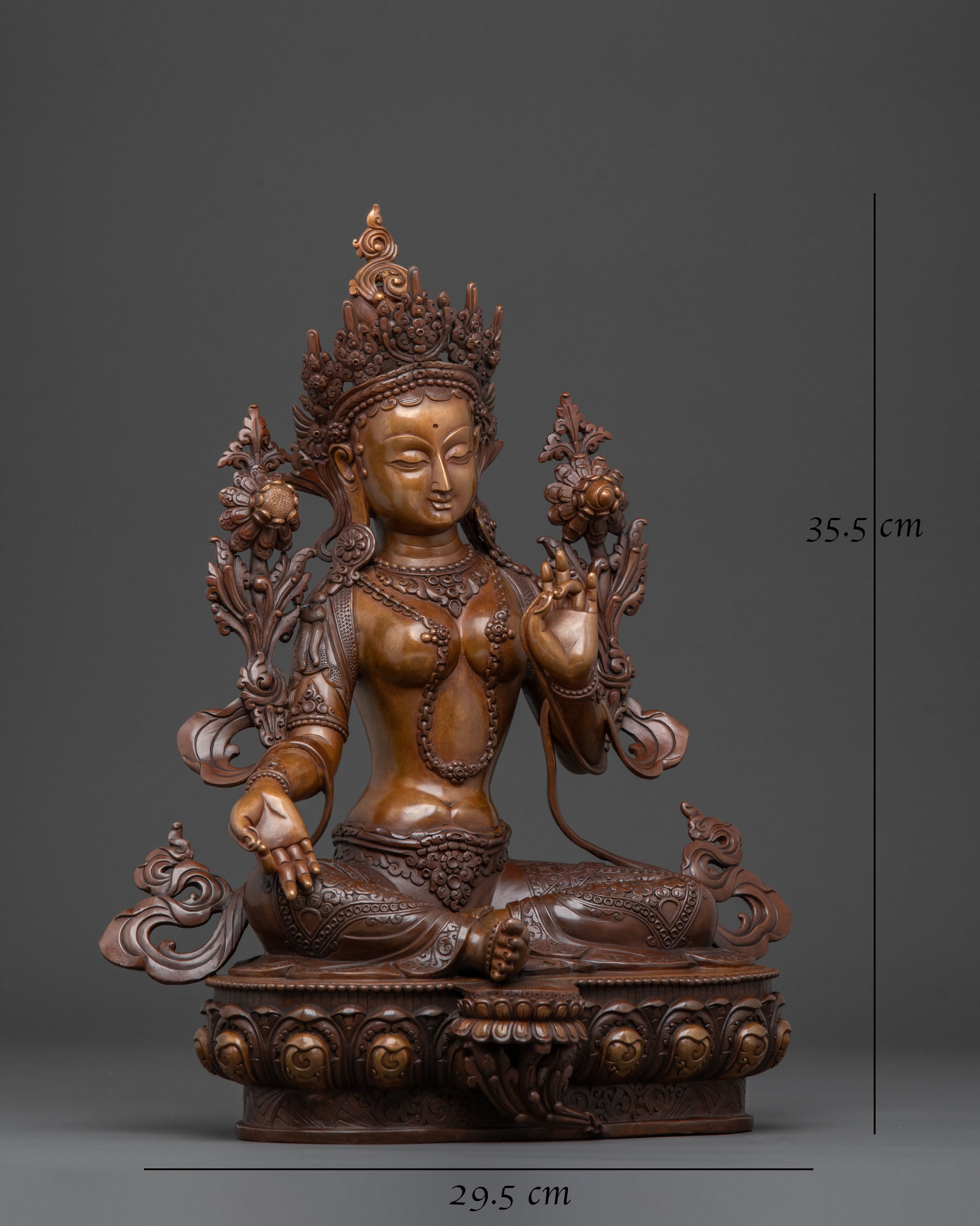 Green Tara Swift Blessing Statue | Goddess of Compassion & Protection