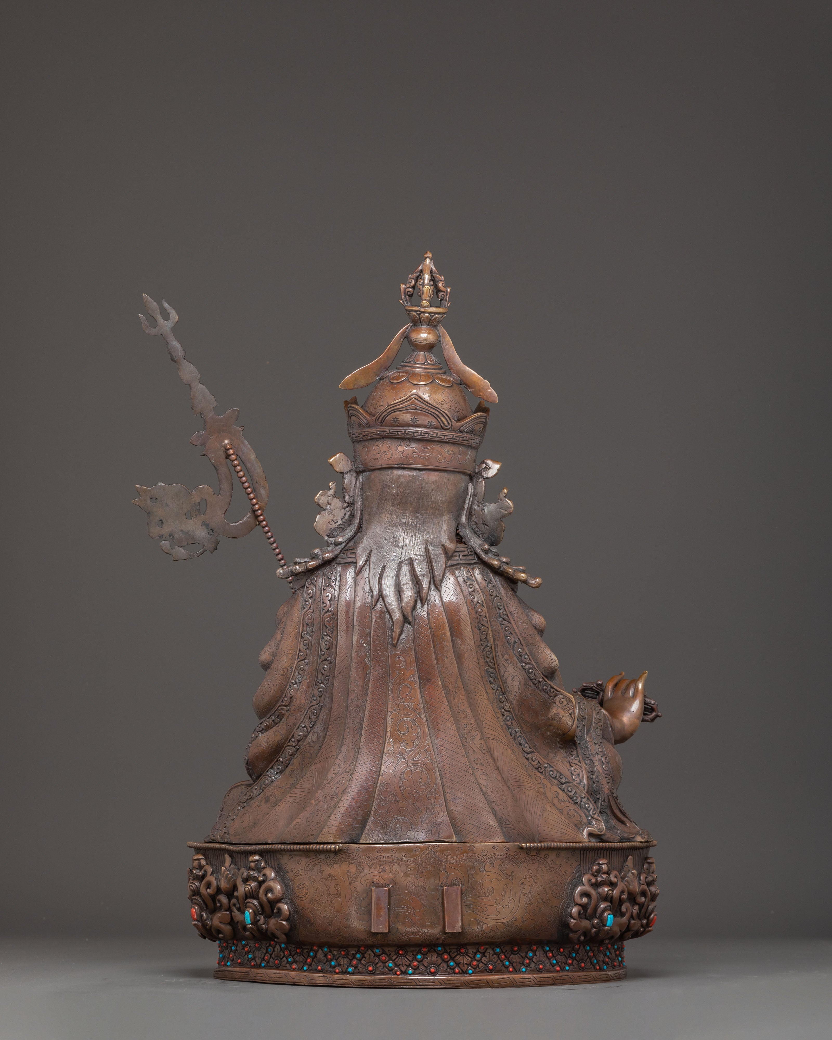 Handmade Guru Rinpoche Statue of Blessing and Power | Padmasambhava Artwork