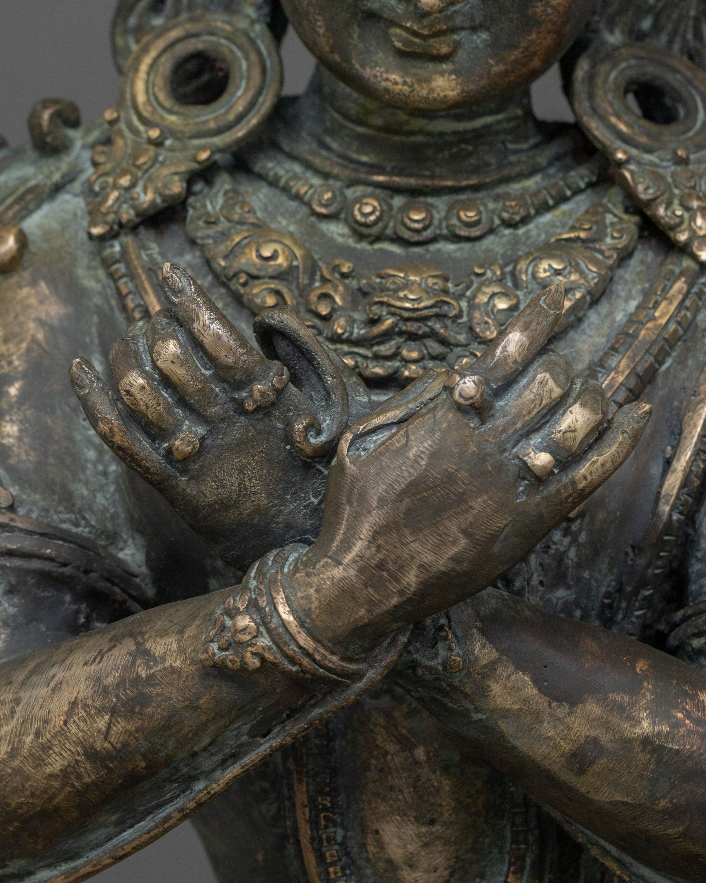 Vajradhara Copper Sculpture | Bronze Figurine of Wisdom