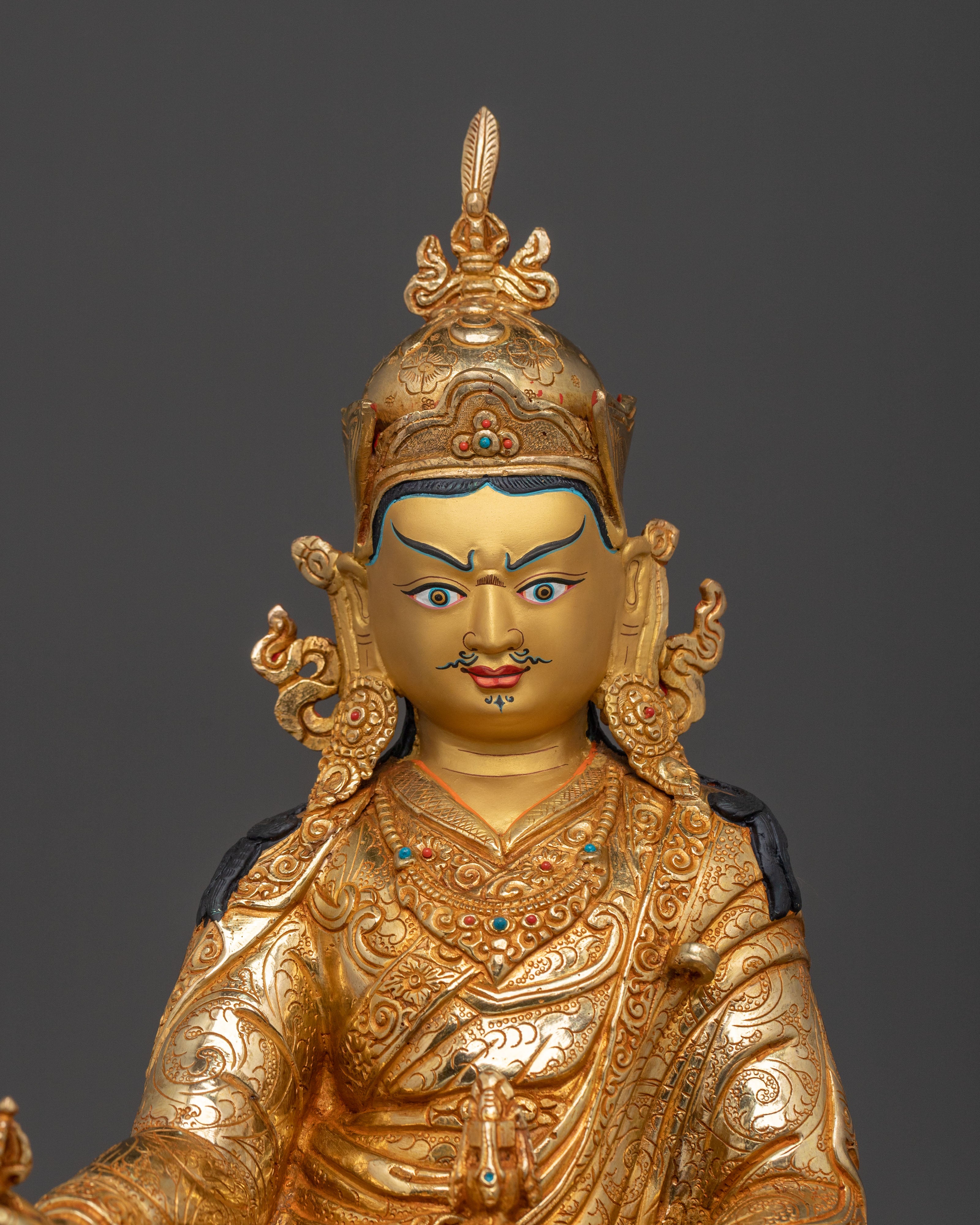 Himalayan Guru Rinpoche Figurine | Buddhist Teacher