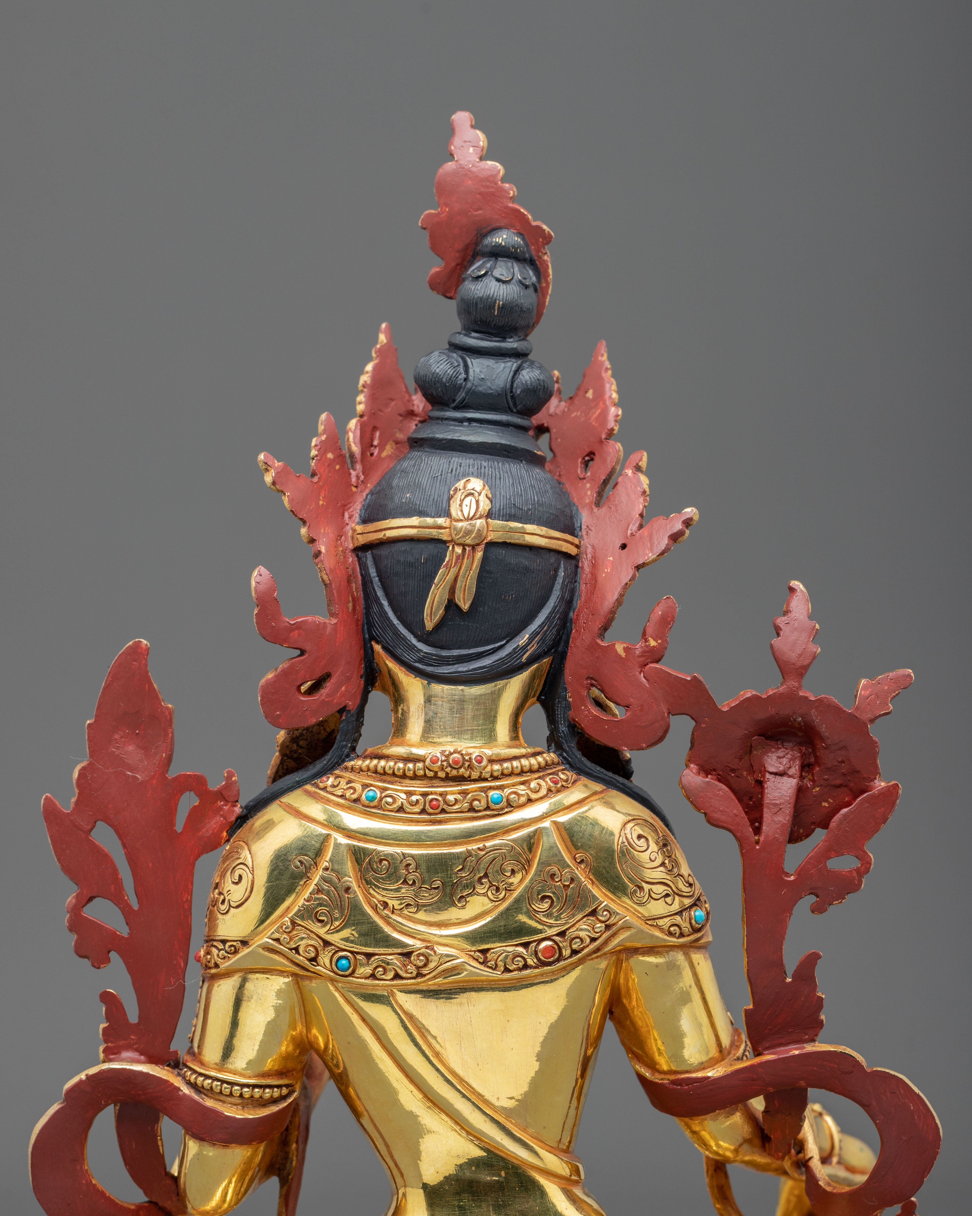 Green Tara Statue | Handcrafted Tibetan Figurine