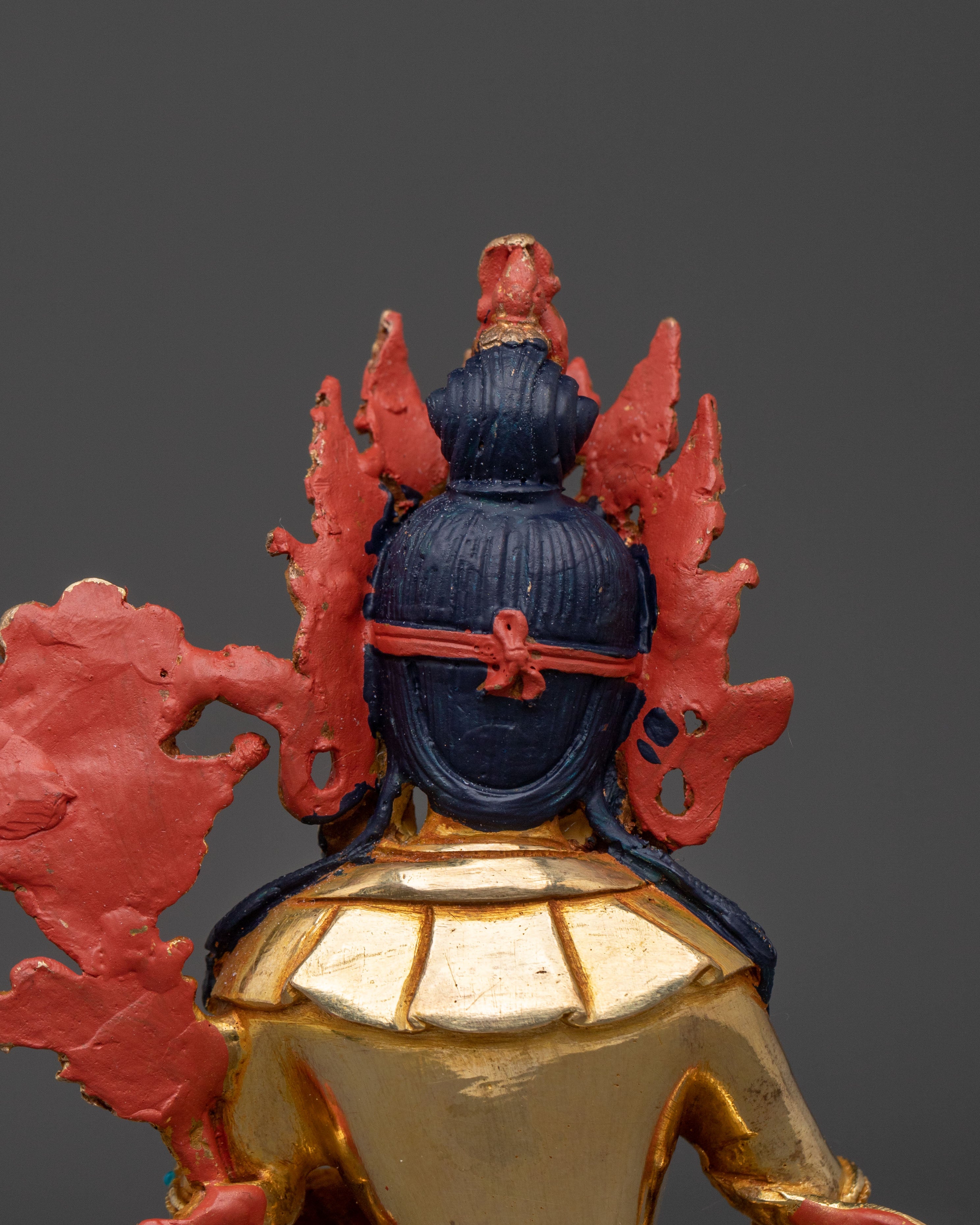 White Tara Sacred Longevity Icon: 24K Gold Gilded Copper Statue