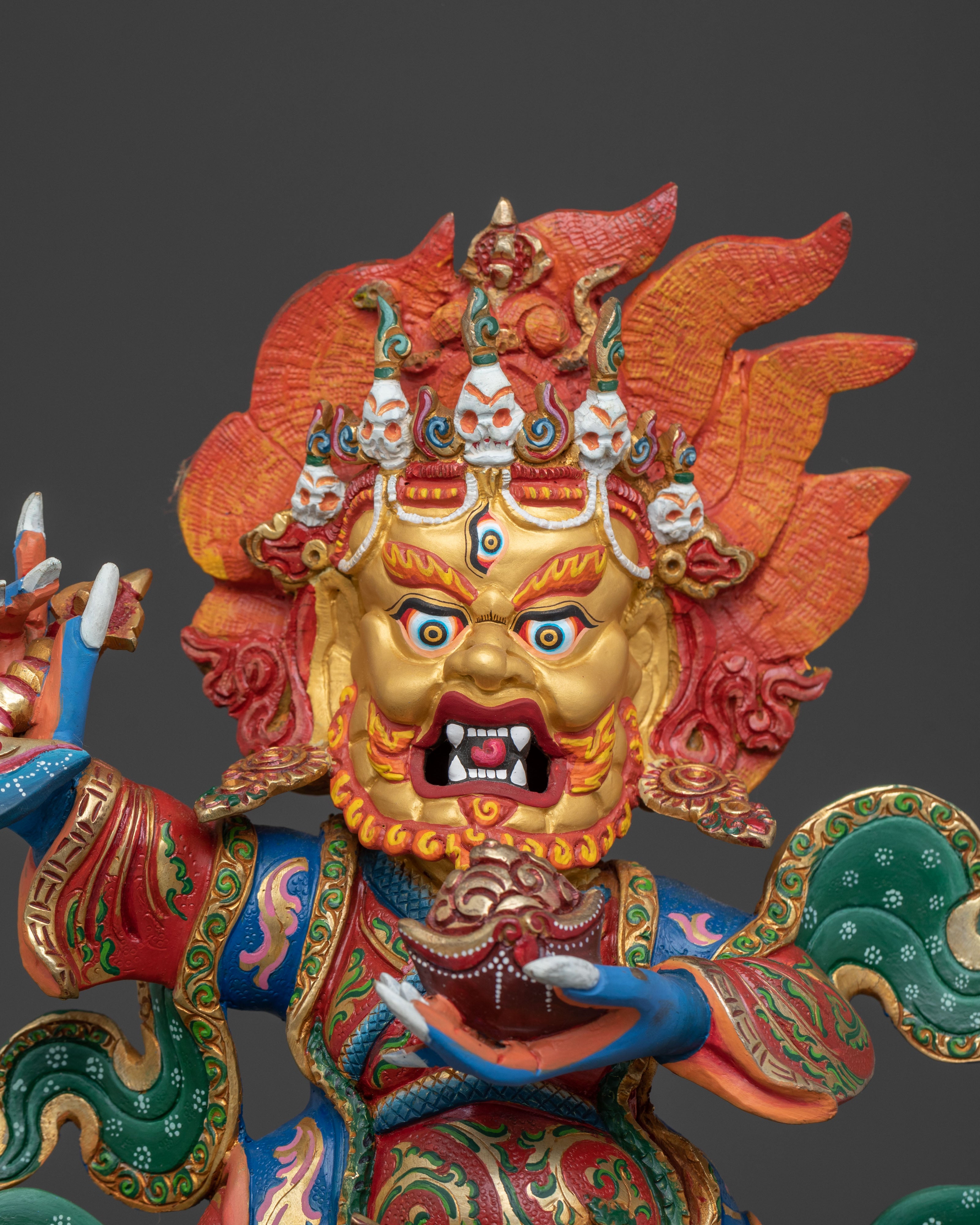 Mahakala Bernakchen Statue | Divine Protector