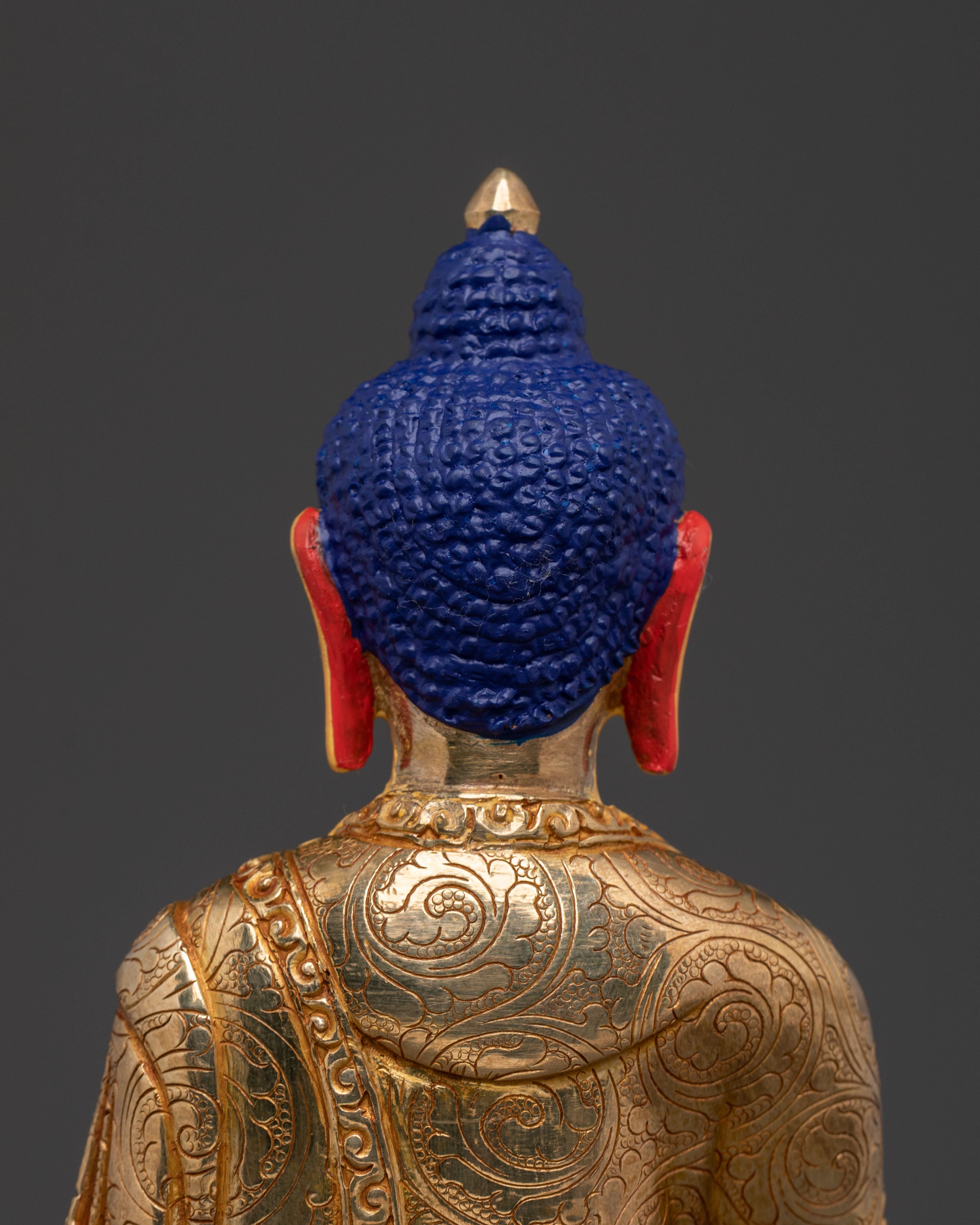 Shakyamuni Buddha Statue – Handcrafted Gold Gilded Copper