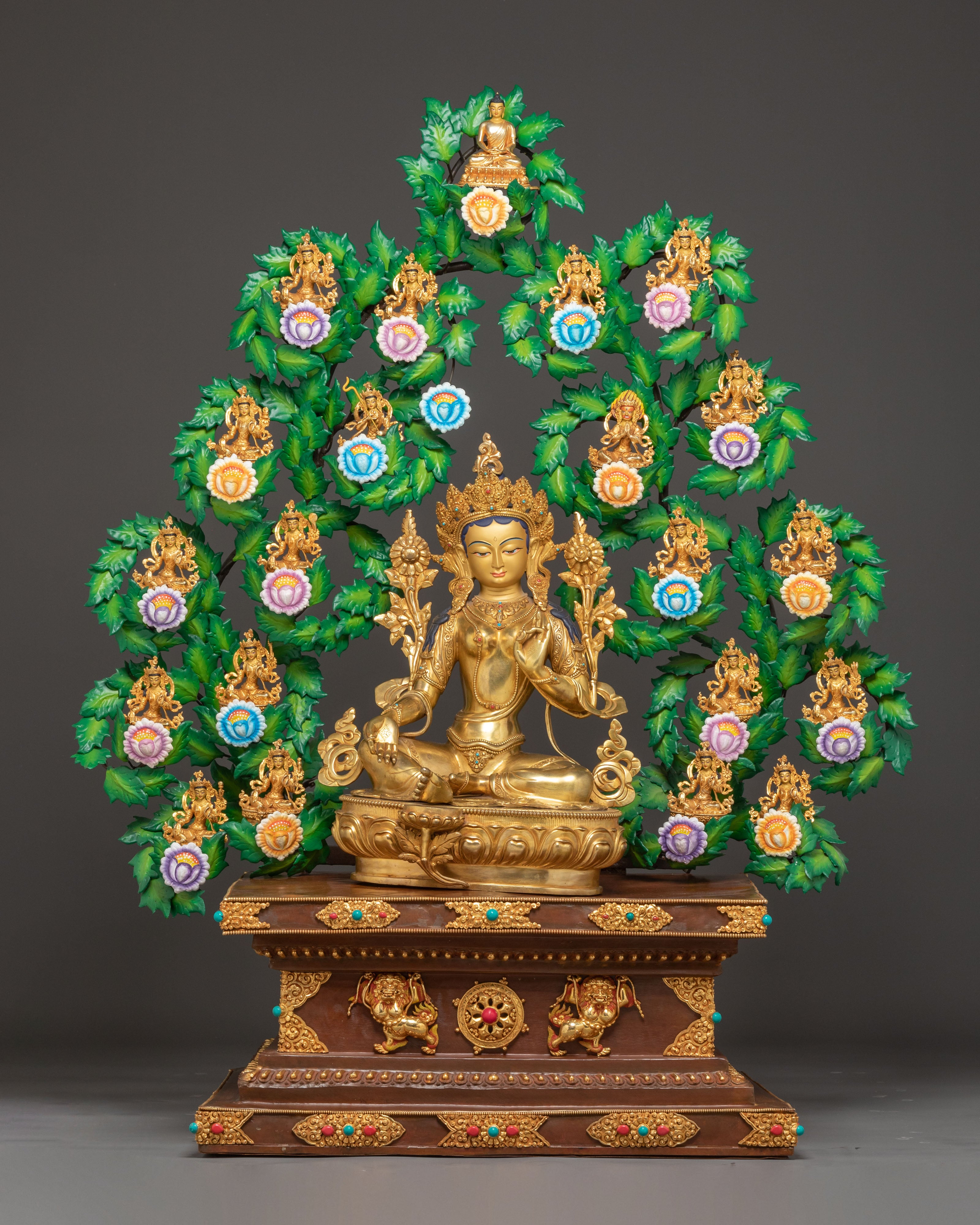 Divine 21 Tara Statue Set | Traditional Himalayan Sculpture